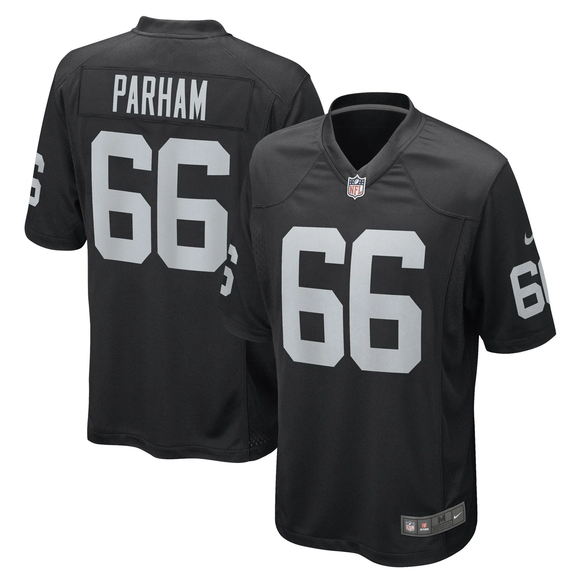 Dylan Parham Las Vegas Raiders  Game Player Jersey - Black