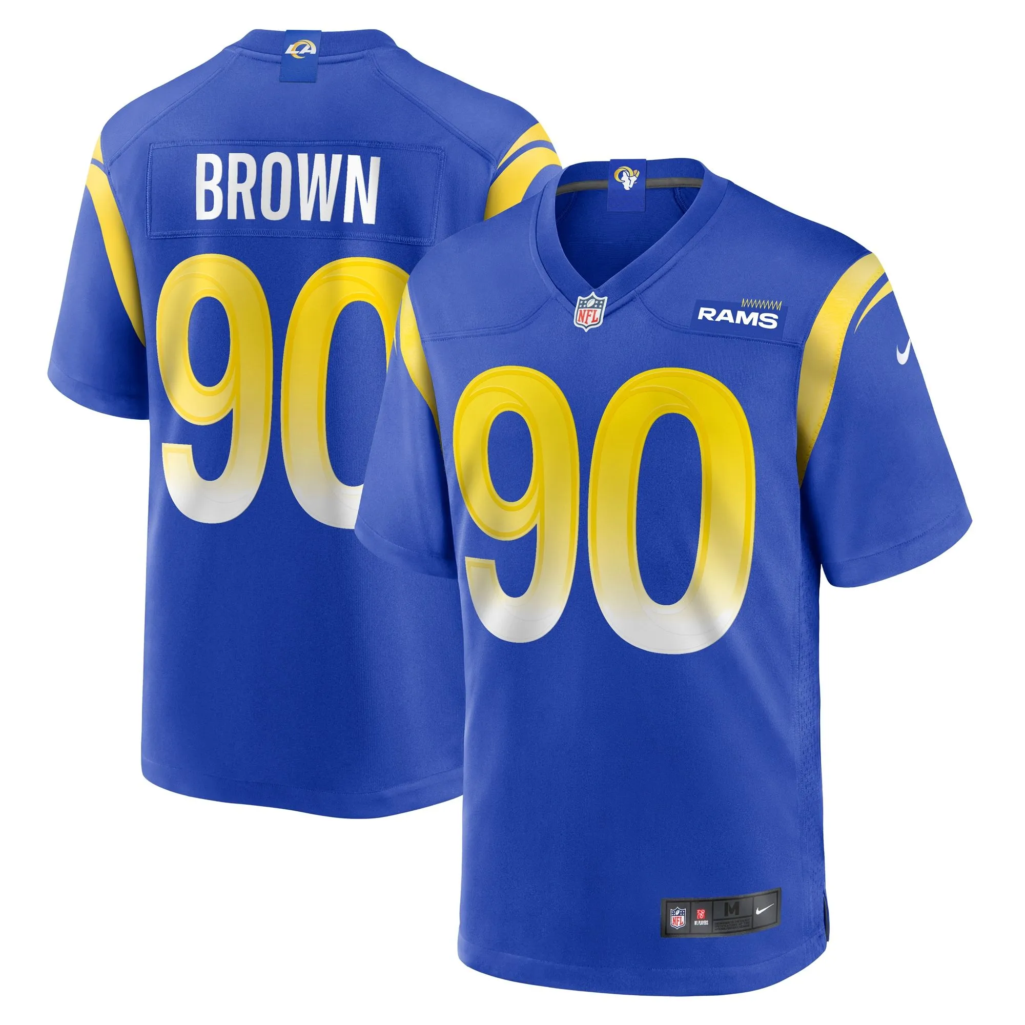 Earnest Brown IV Los Angeles Rams  Team Game Jersey -  Royal