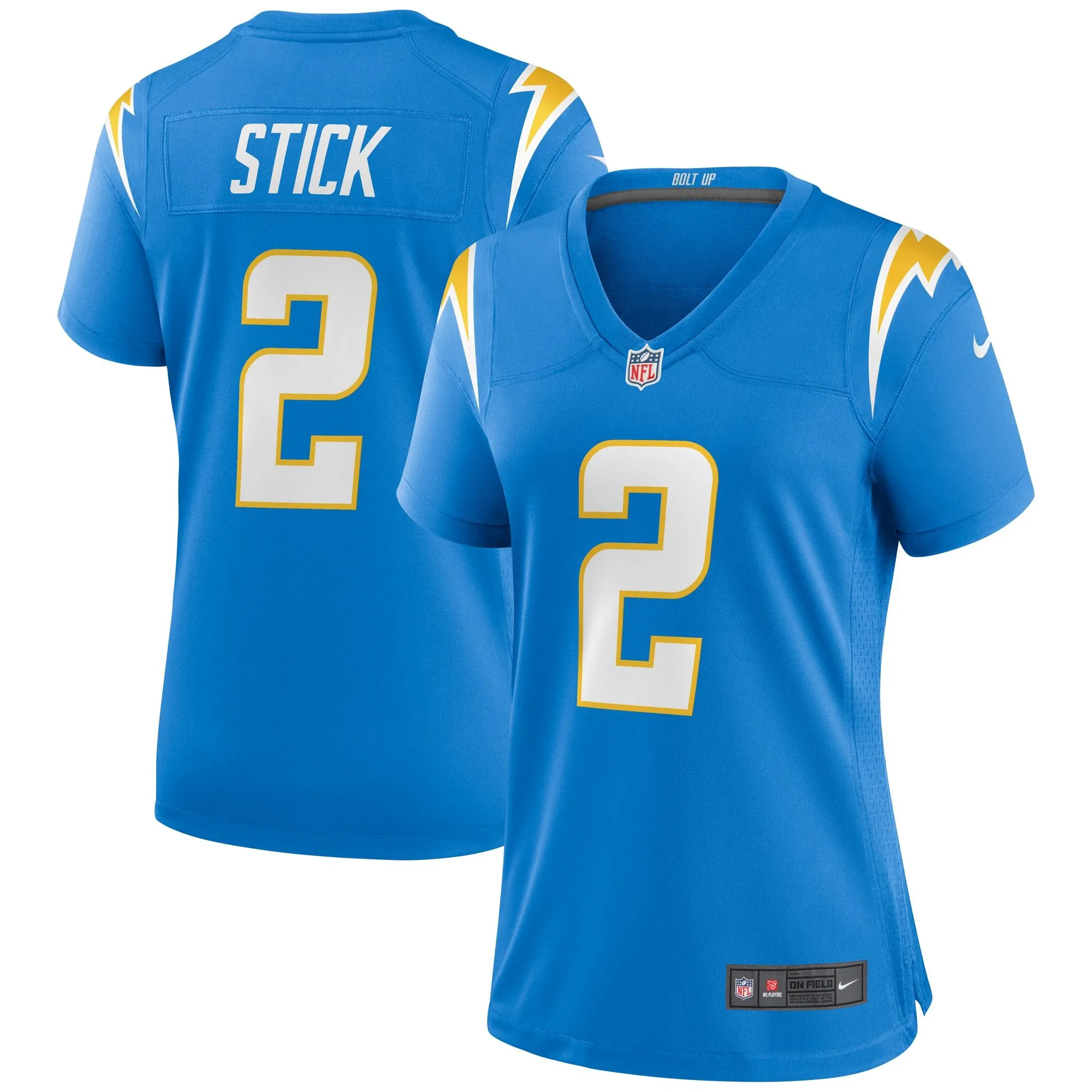 Easton Stick Los Angeles Chargers  Women's Game Jersey - Powder Blue