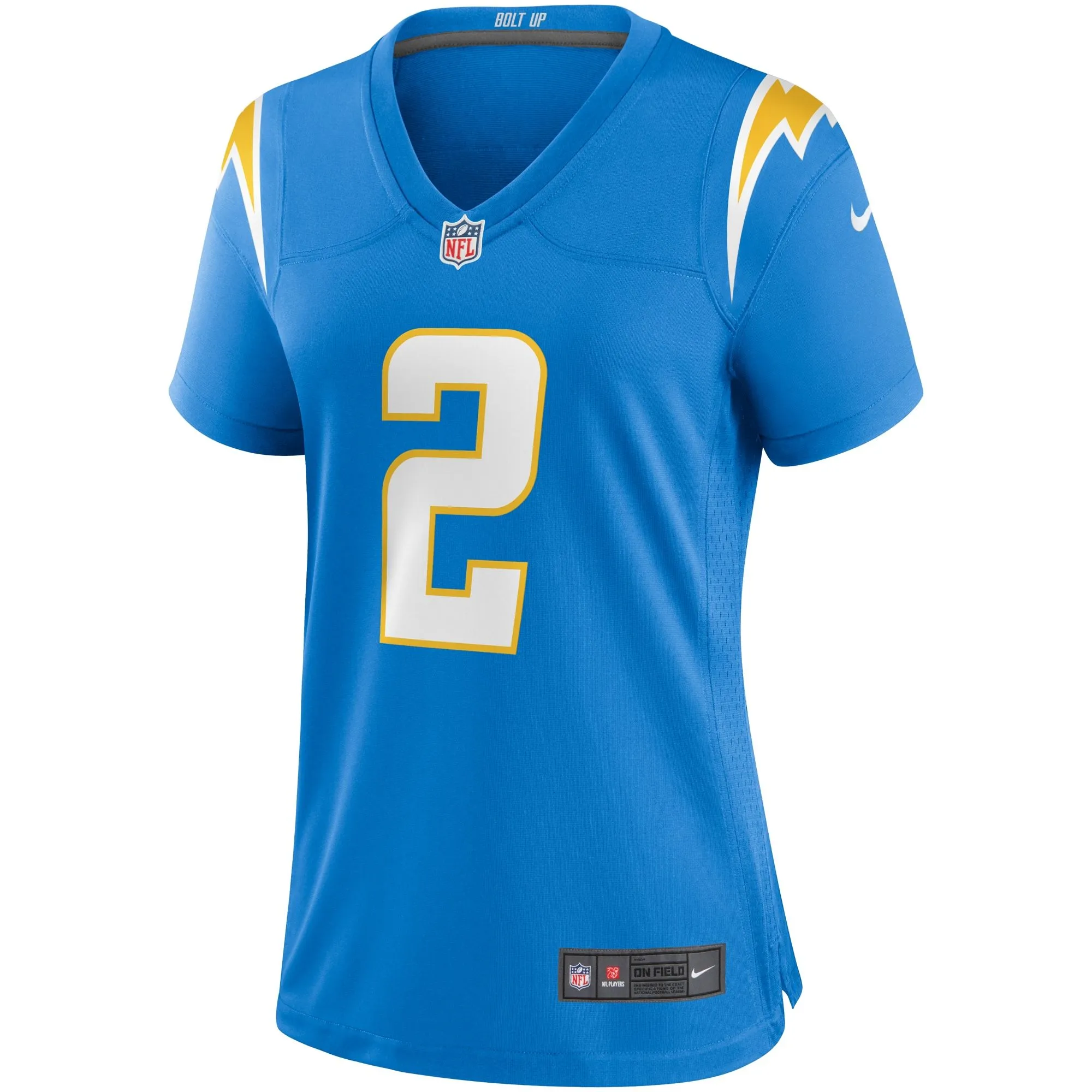 Easton Stick Los Angeles Chargers  Women's Game Jersey - Powder Blue