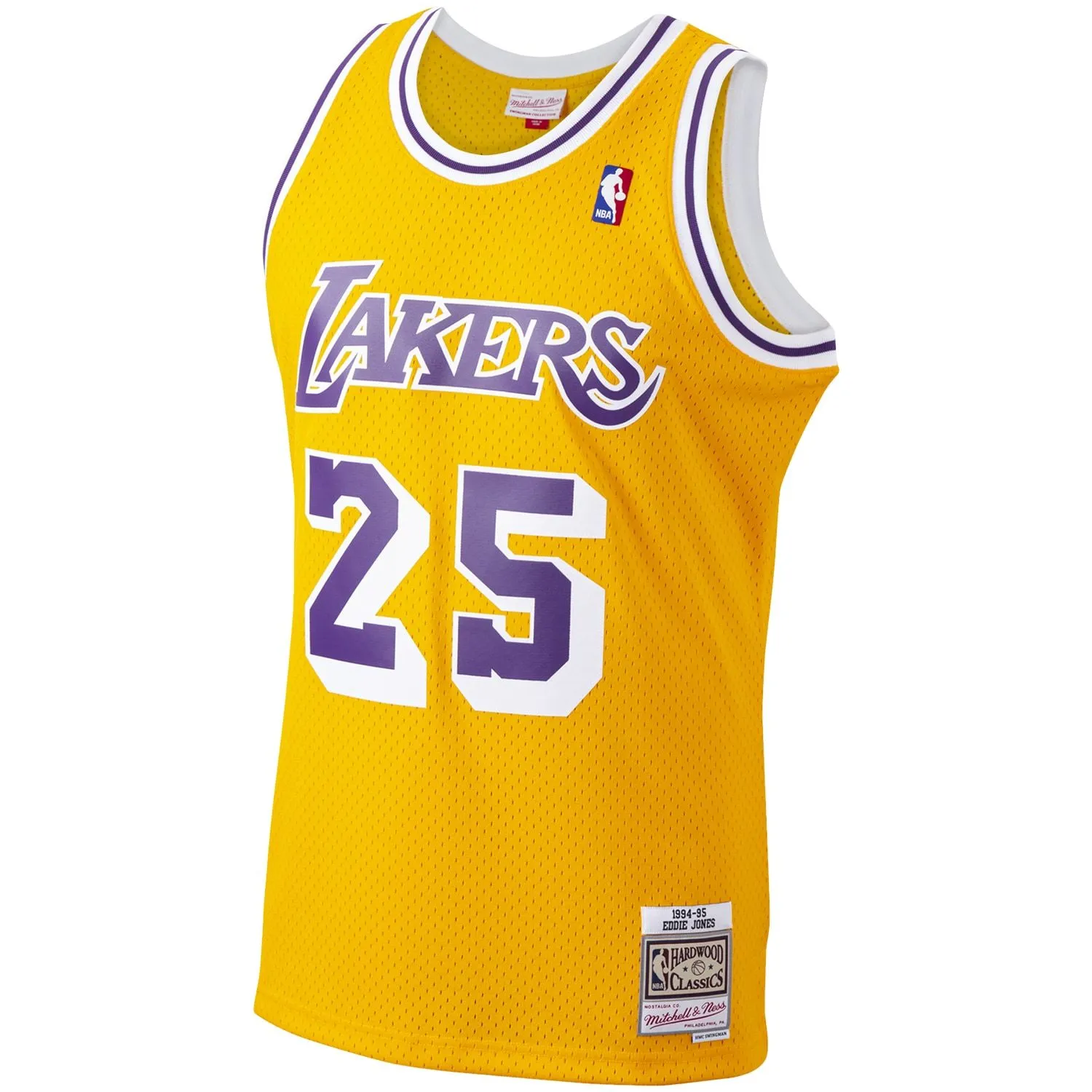 Ed Jones Los Angeles Lakers Mitchell & Ness 1994/95 Hardwood Classics Swingman Jersey - Gold