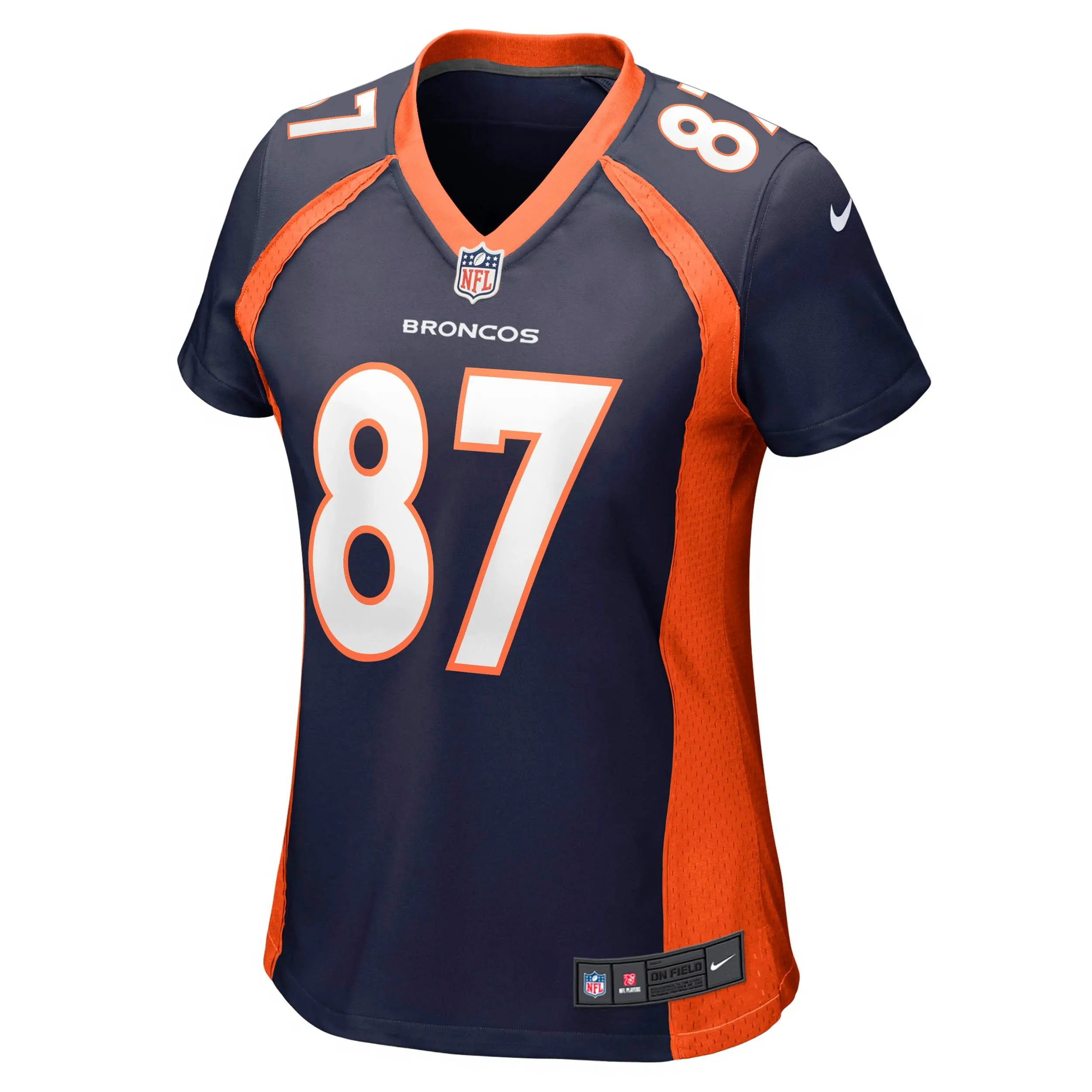 Ed McCaffrey Denver Broncos  Women's Retired Player Jersey - Navy