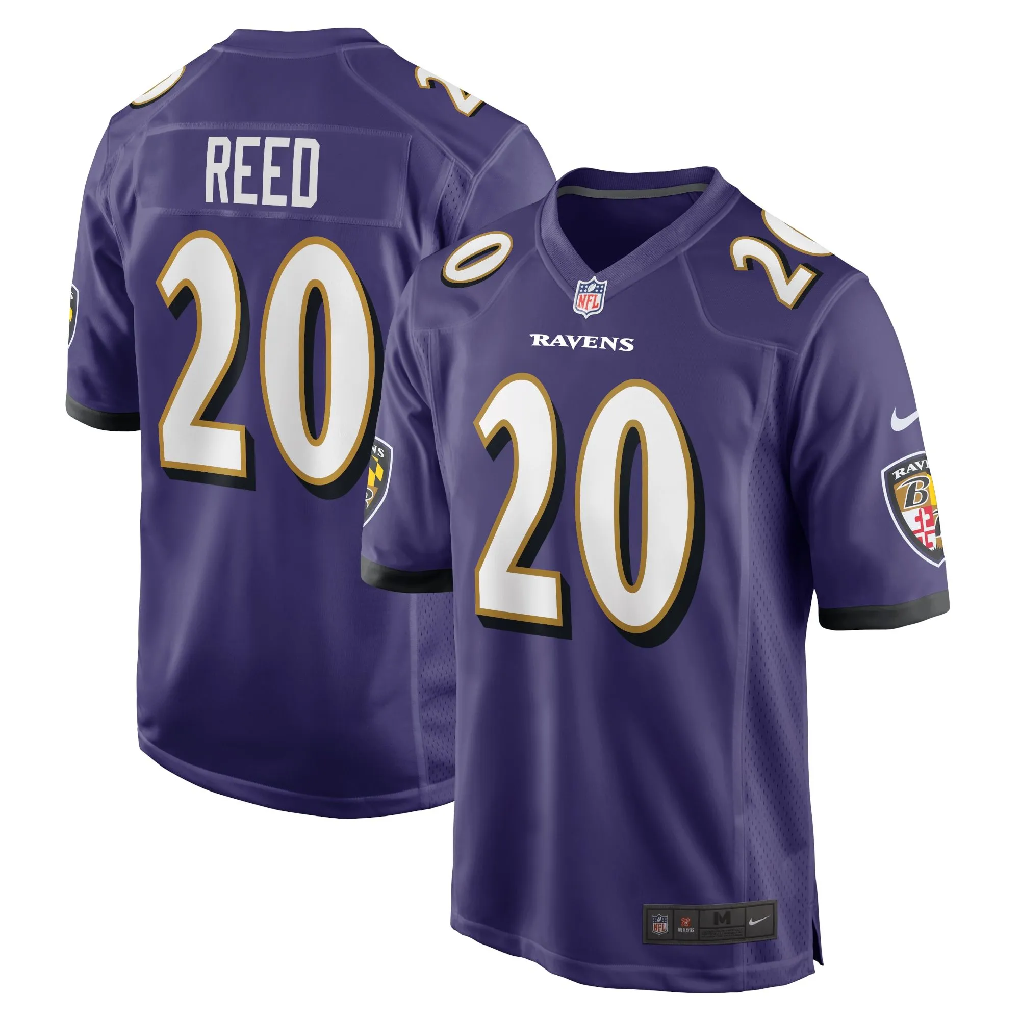 Ed Reed Baltimore Ravens  Retired Player Game Jersey - Purple