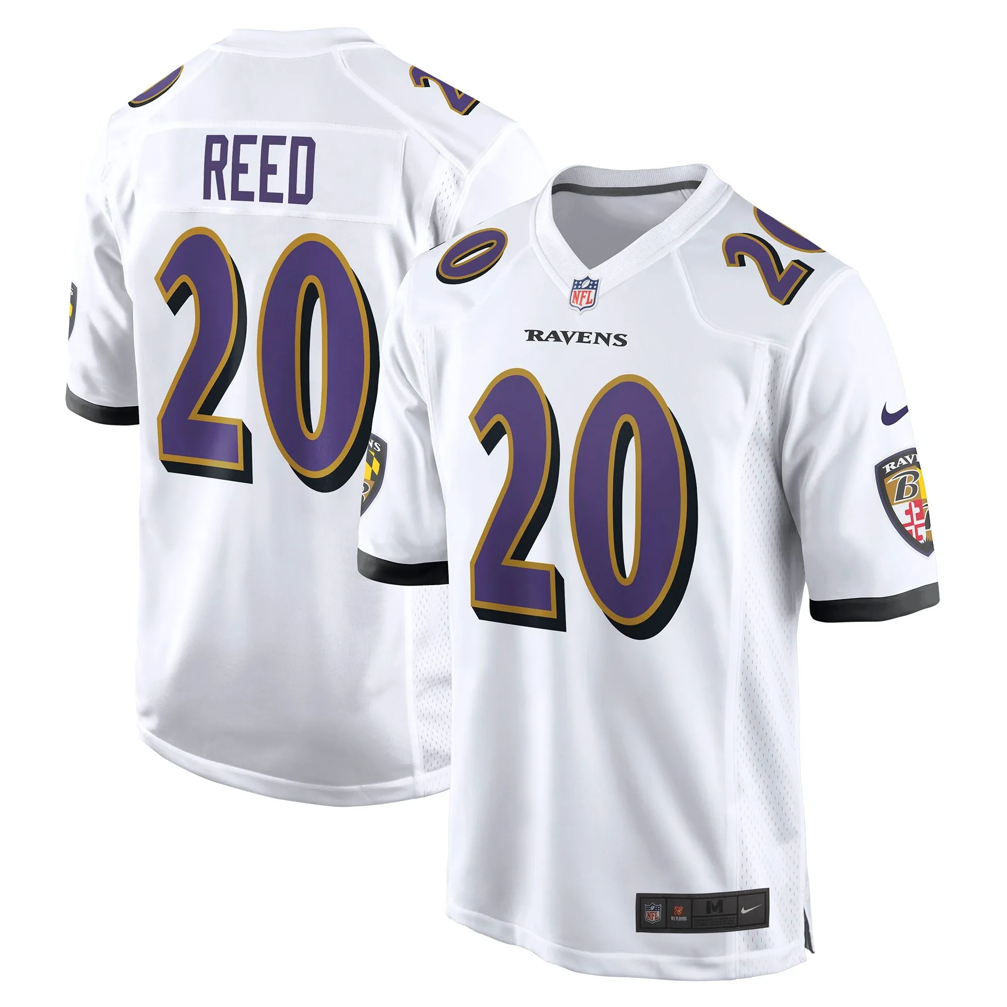 Ed Reed Baltimore Ravens  Retired Player Game Jersey - White