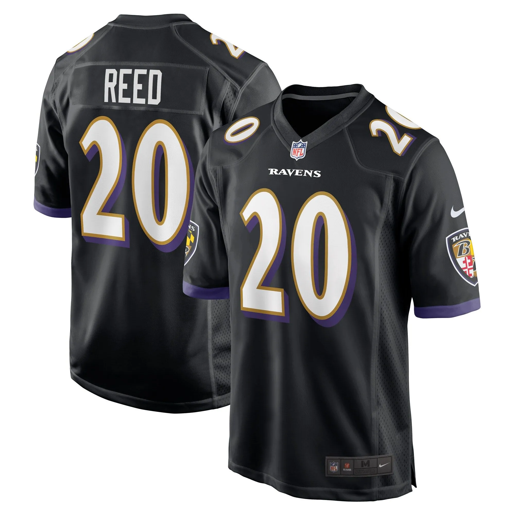 Ed Reed Baltimore Ravens  Retired Player Jersey - Black