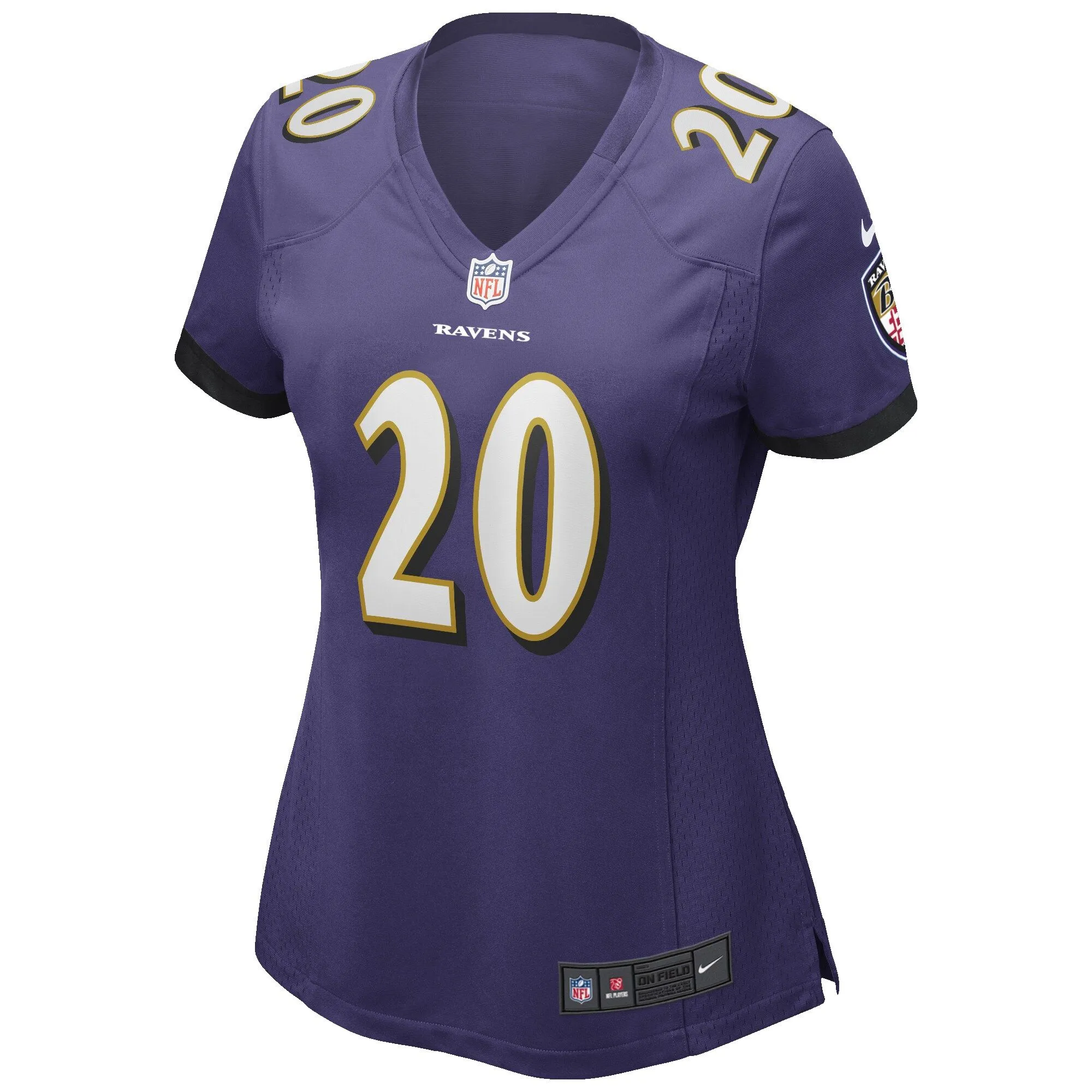 Ed Reed Baltimore Ravens  Women's Game Retired Player Jersey - Purple