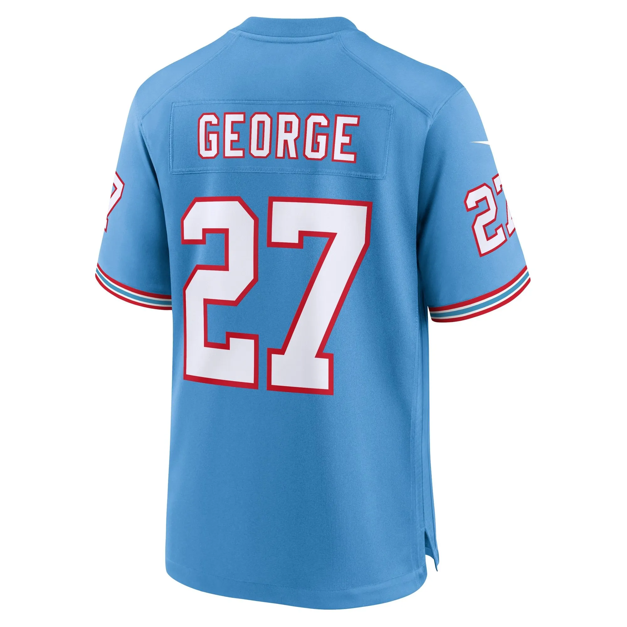 Eddie George Tennessee Titans  Oilers Throwback Retired Player Game Jersey - Light Blue