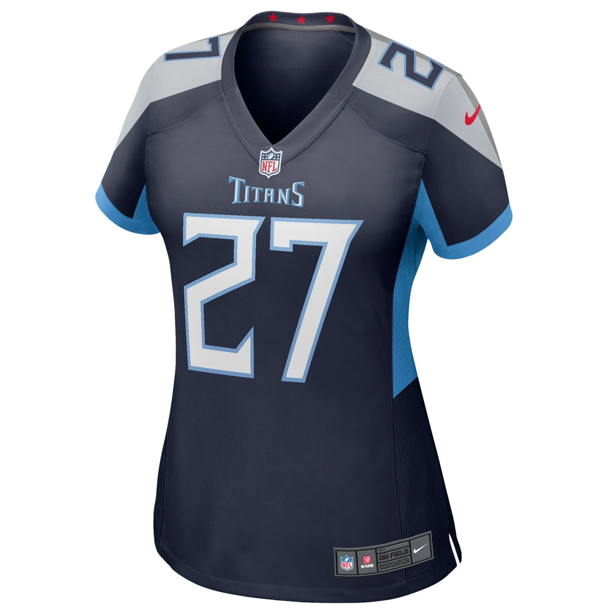 Eddie George Tennessee Titans  Women's Game Retired Player Jersey - Navy