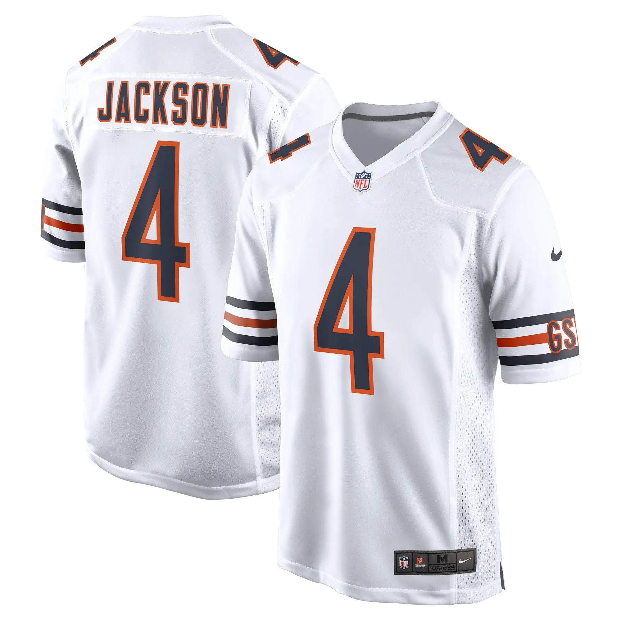 Eddie Jackson Chicago Bears  Game Jersey - White