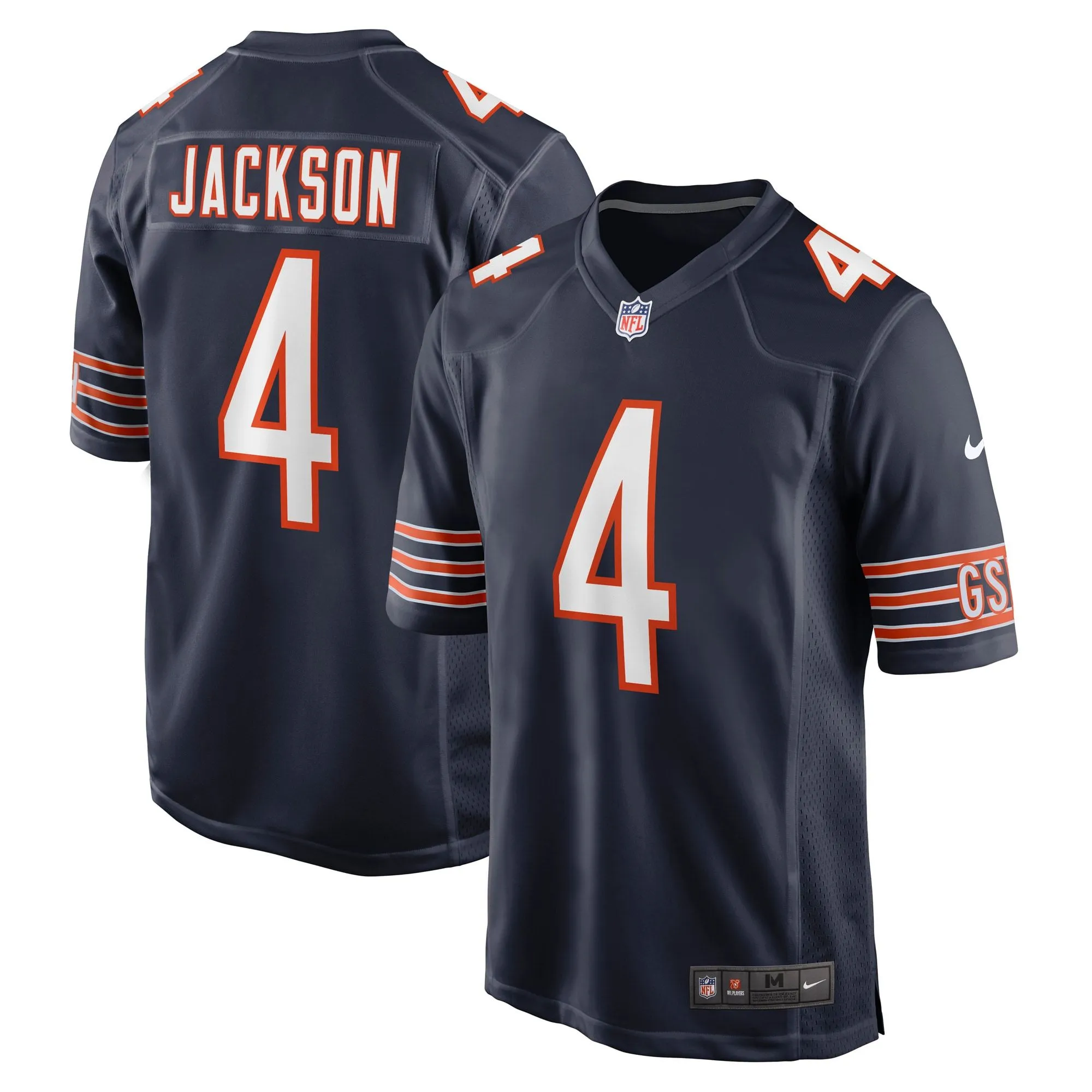 Eddie Jackson Chicago Bears  Game Player Jersey - Navy