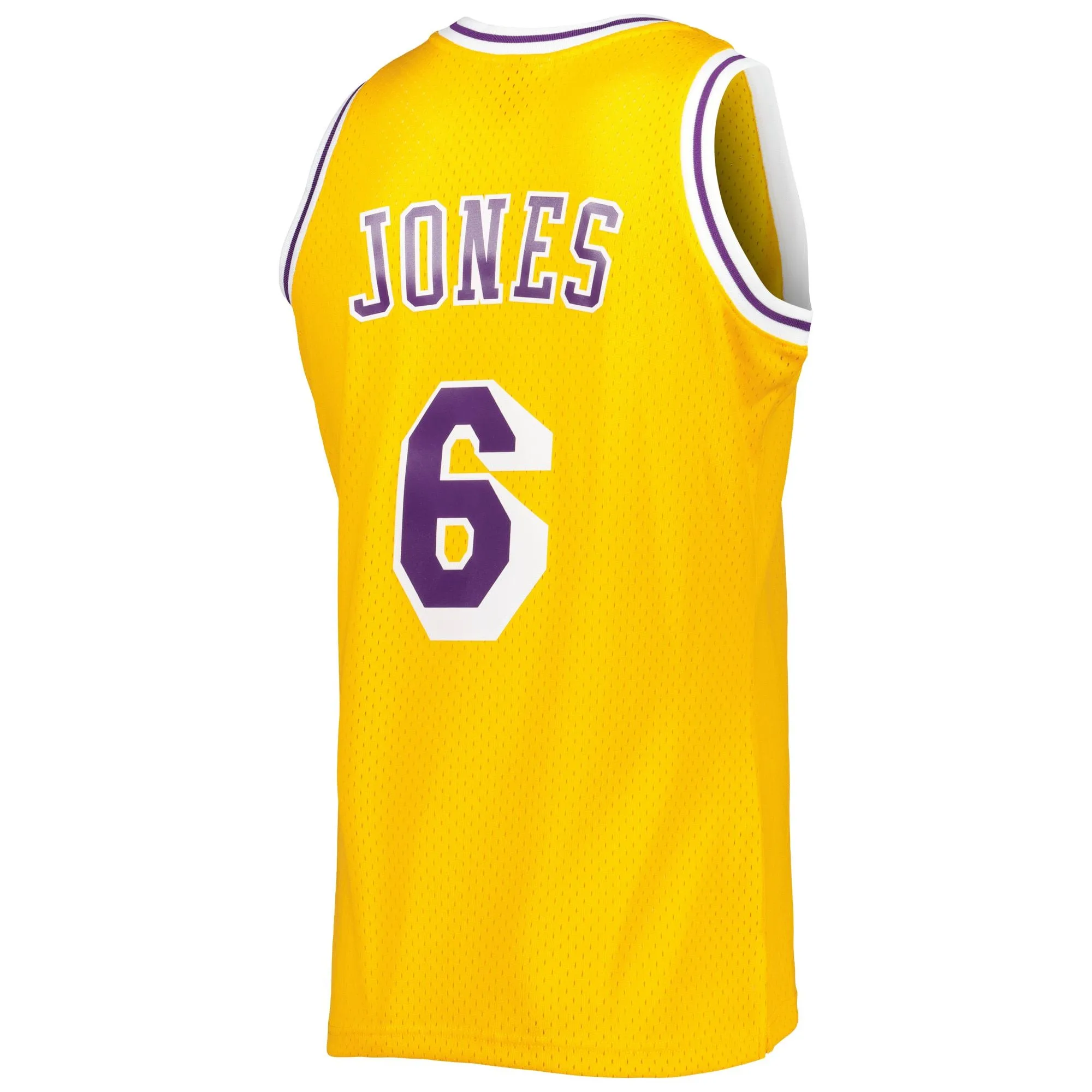 Eddie Jones Los Angeles Lakers Mitchell & Ness 1996/97 Hardwood Classics Swingman Jersey - Gold