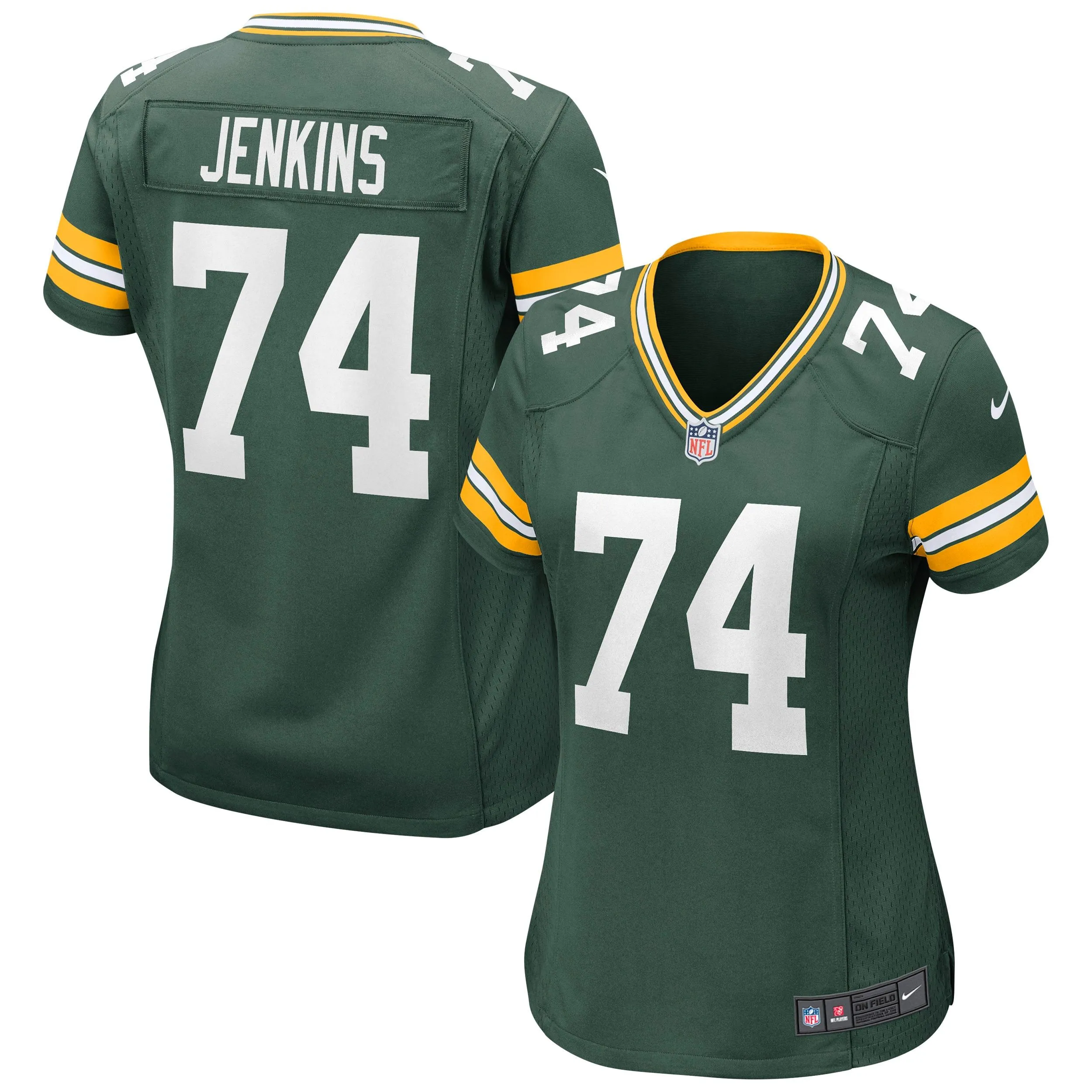 Elgton Jenkins Green Bay Packers  Women's Game Jersey - Green