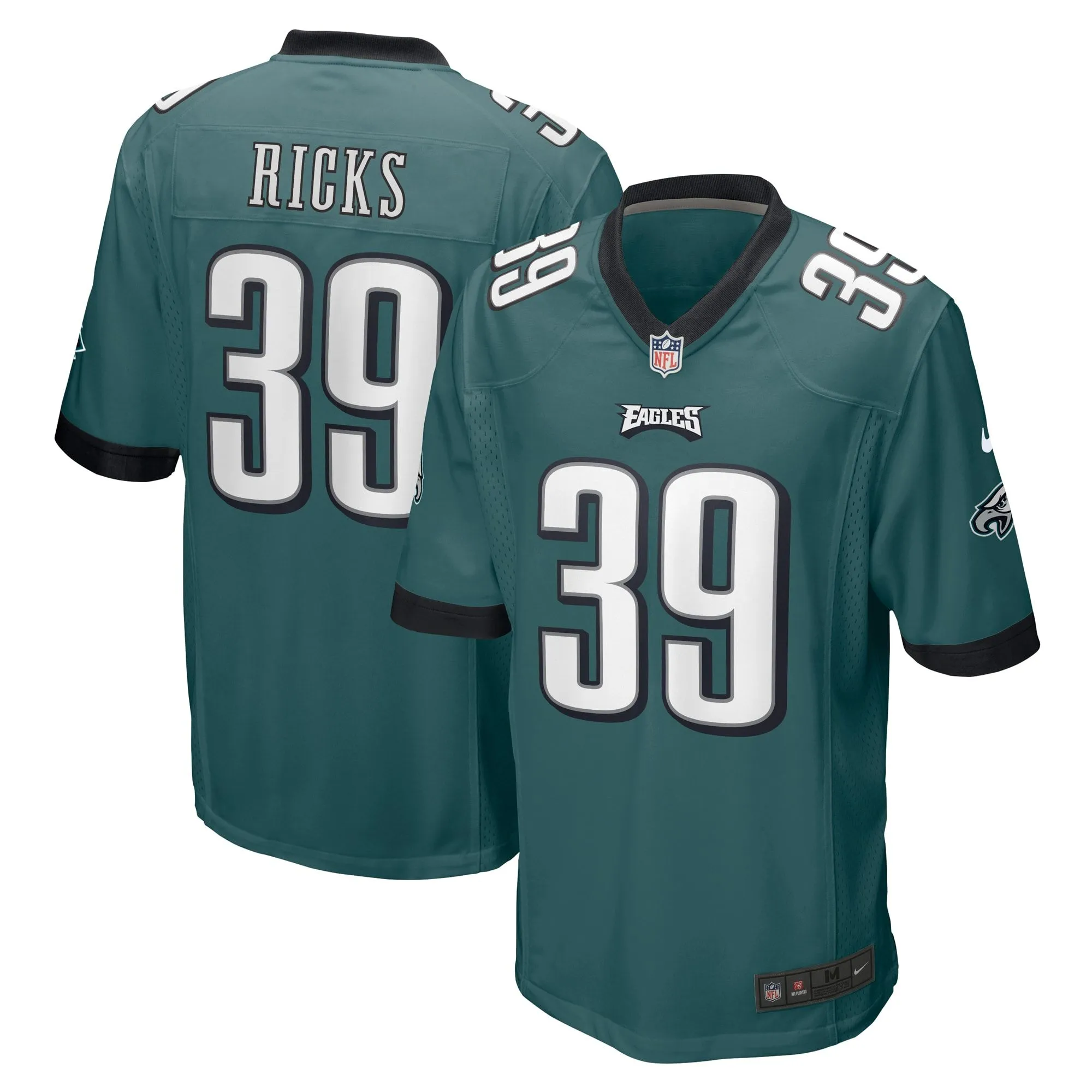 Eli Ricks Philadelphia Eagles  Team Game Jersey - Midnight Green