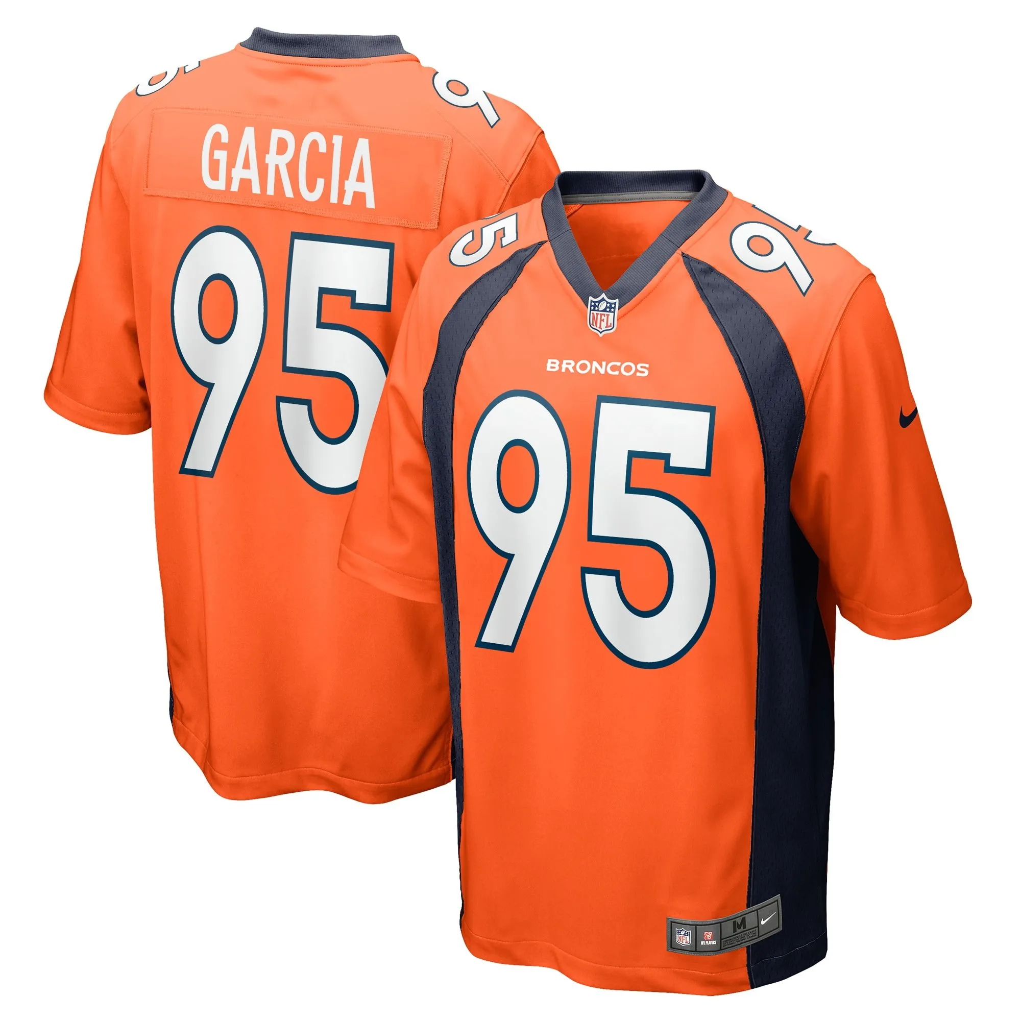 Elijah Garcia Denver Broncos  Team Game Jersey -  Orange