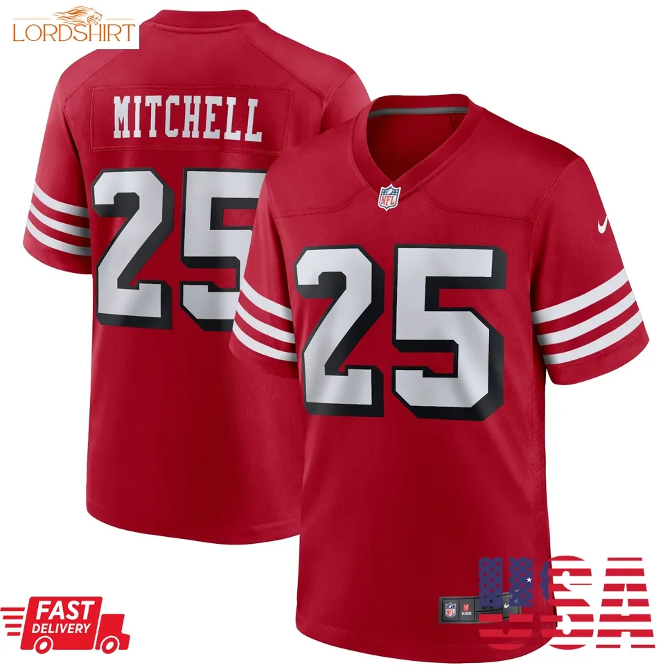 Elijah Mitchell San Francisco 49Ers  Alternate Team Game Jersey   Scarlet