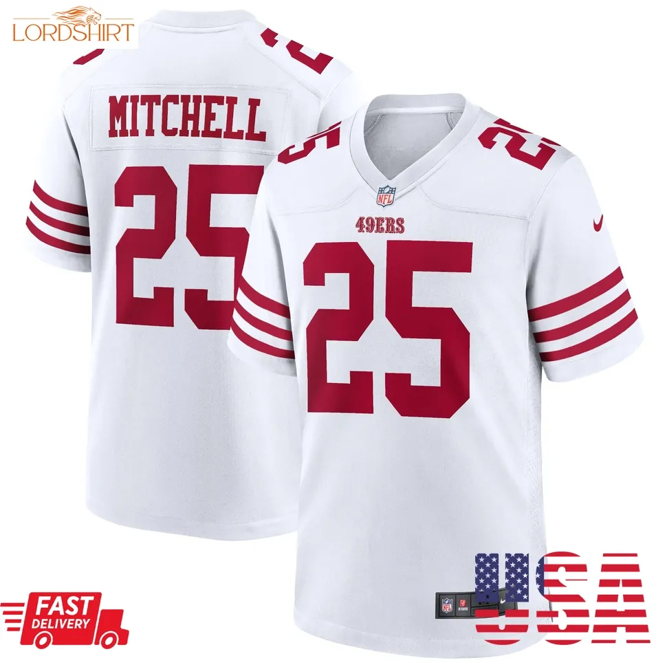 Elijah Mitchell San Francisco 49Ers  Player Game Jersey   White