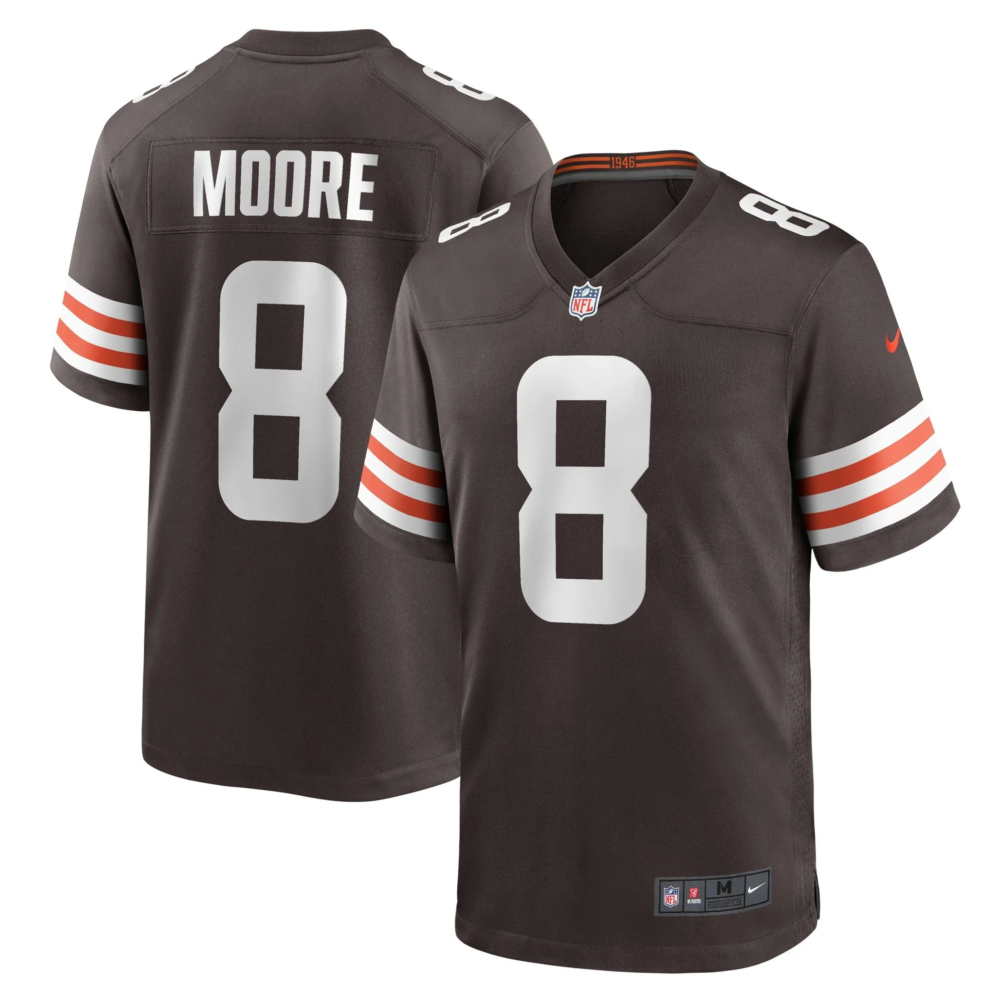 Elijah Moore Cleveland Browns  Game Jersey - Brown