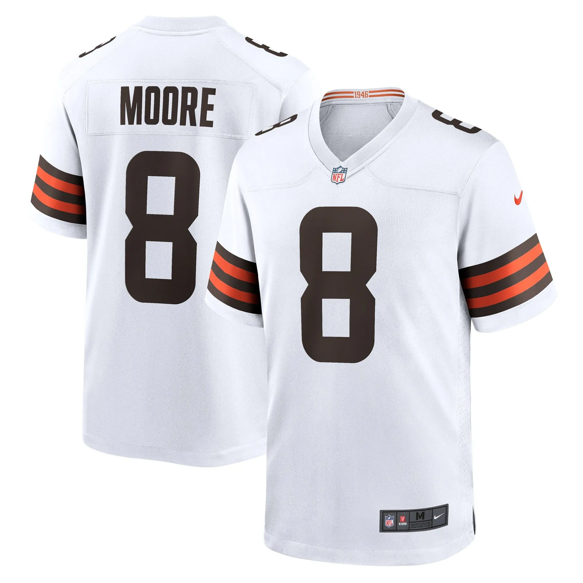 Elijah Moore Cleveland Browns  Team Game Jersey -  White