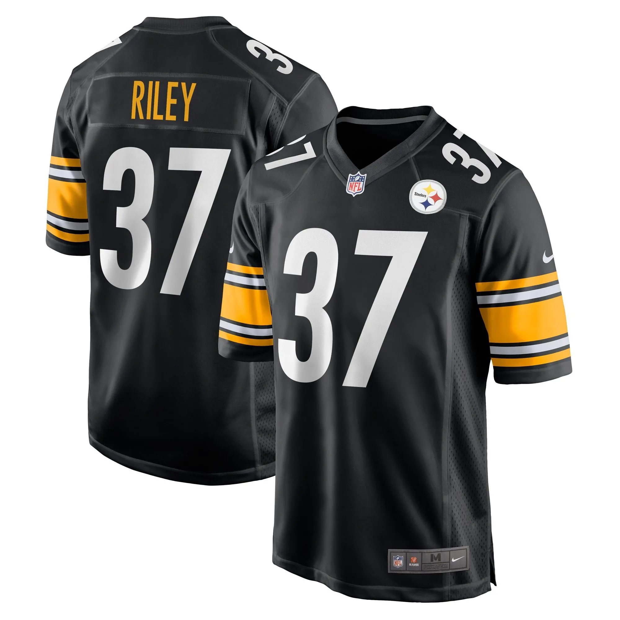 Elijah Riley Pittsburgh Steelers  Game Player Jersey - Black