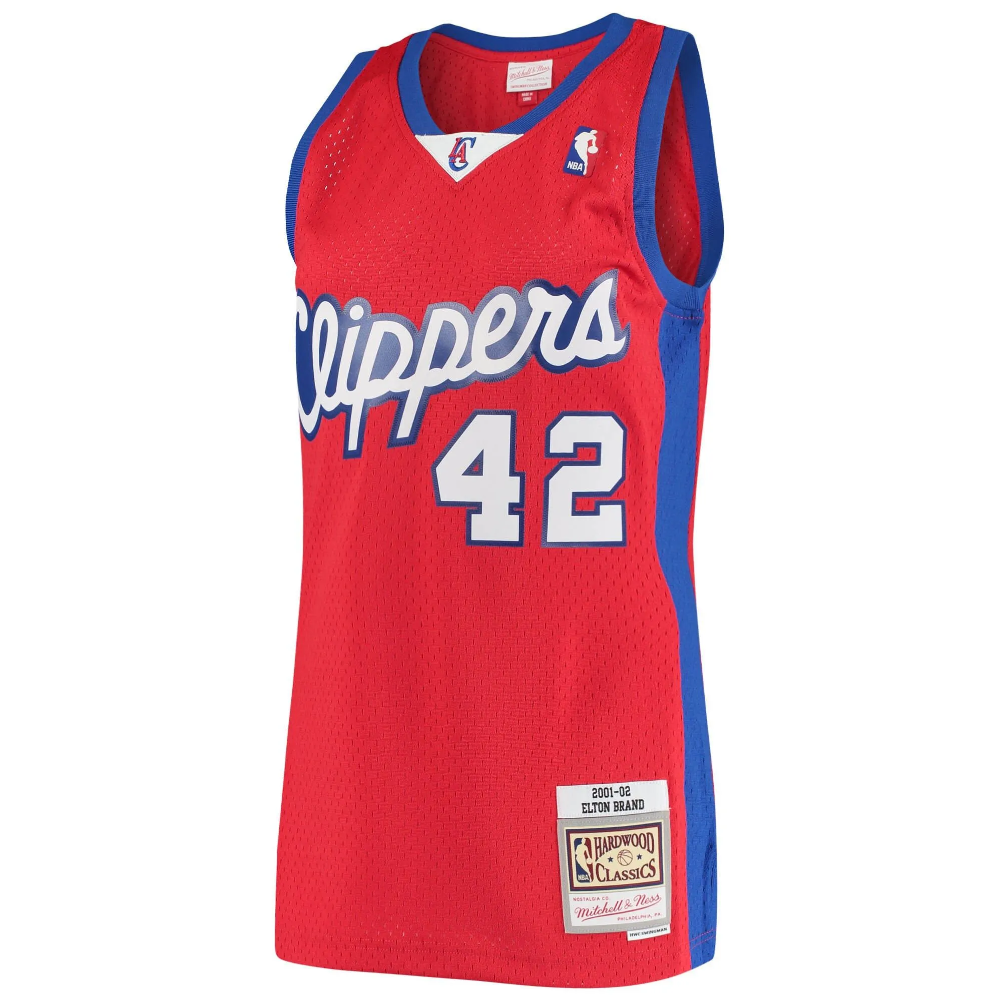 Elton Brand LA Clippers Mitchell & Ness Hardwood Classics Swingman Jersey - Red