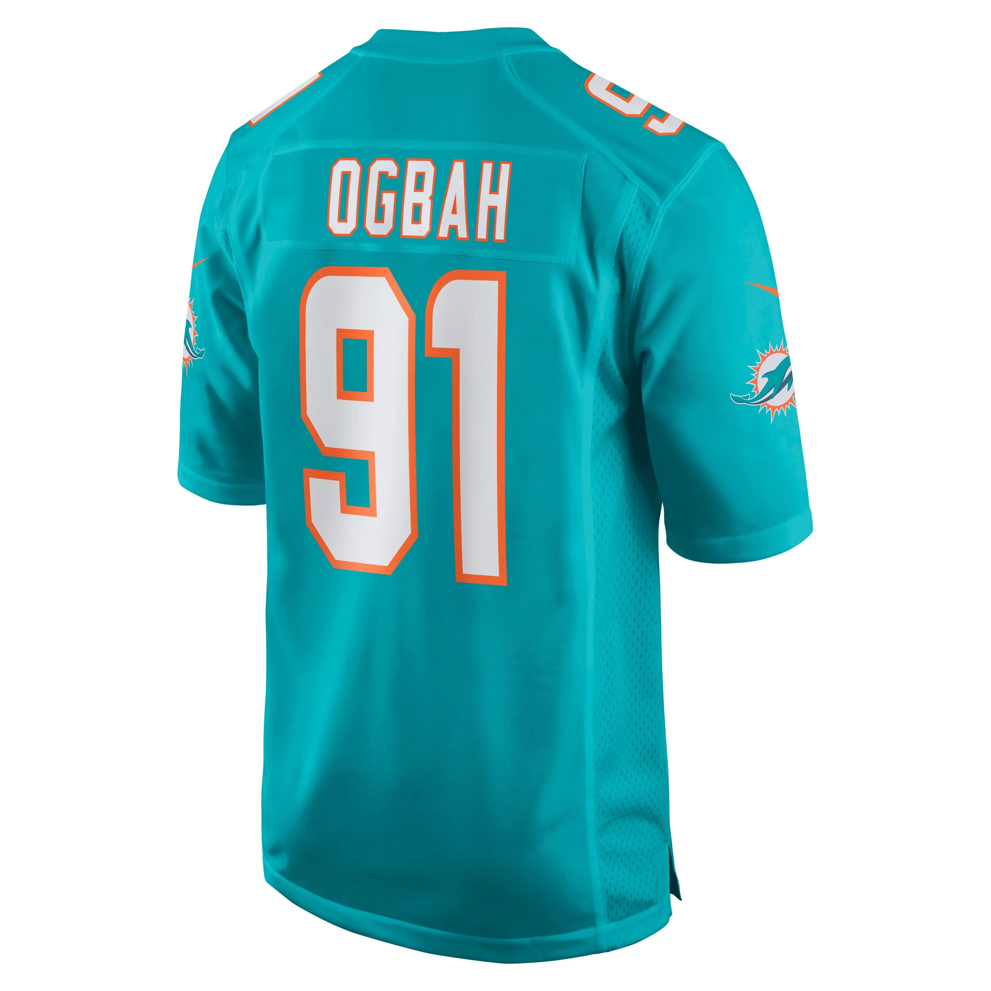 Emmanuel Ogbah Miami Dolphins  Game Jersey - Aqua