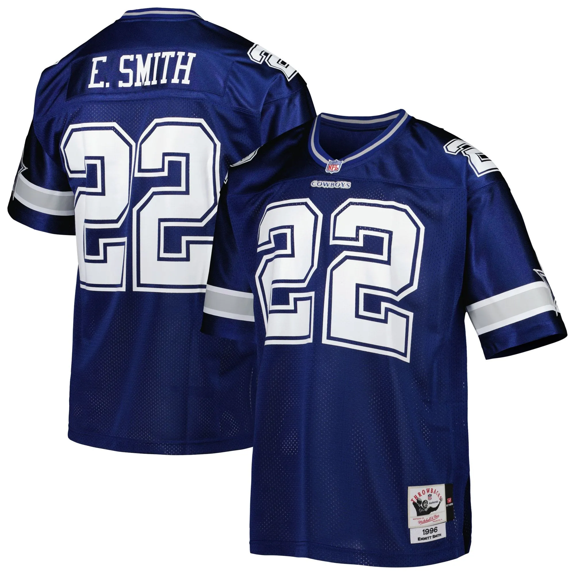 Emmitt Smith Dallas Cowboys 1996 Mitchell & Ness  Throwback Retired Player Jersey - Navy