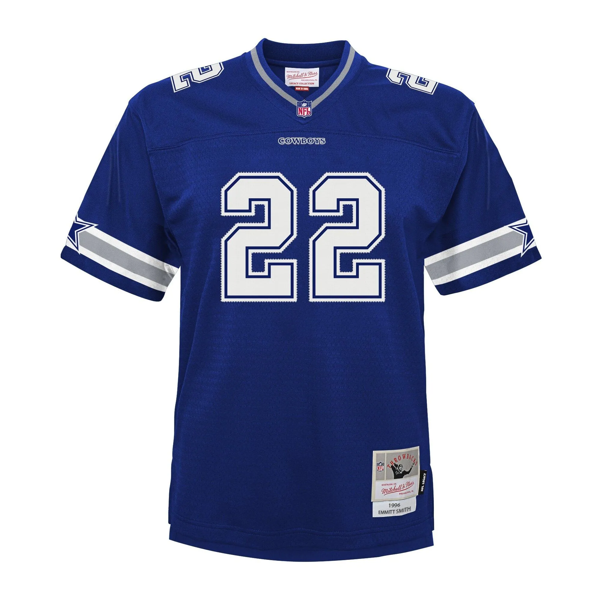 Emmitt Smith Dallas Cowboys Mitchell & Ness Big & Tall 1996 Legacy Retired Player Jersey - Navy