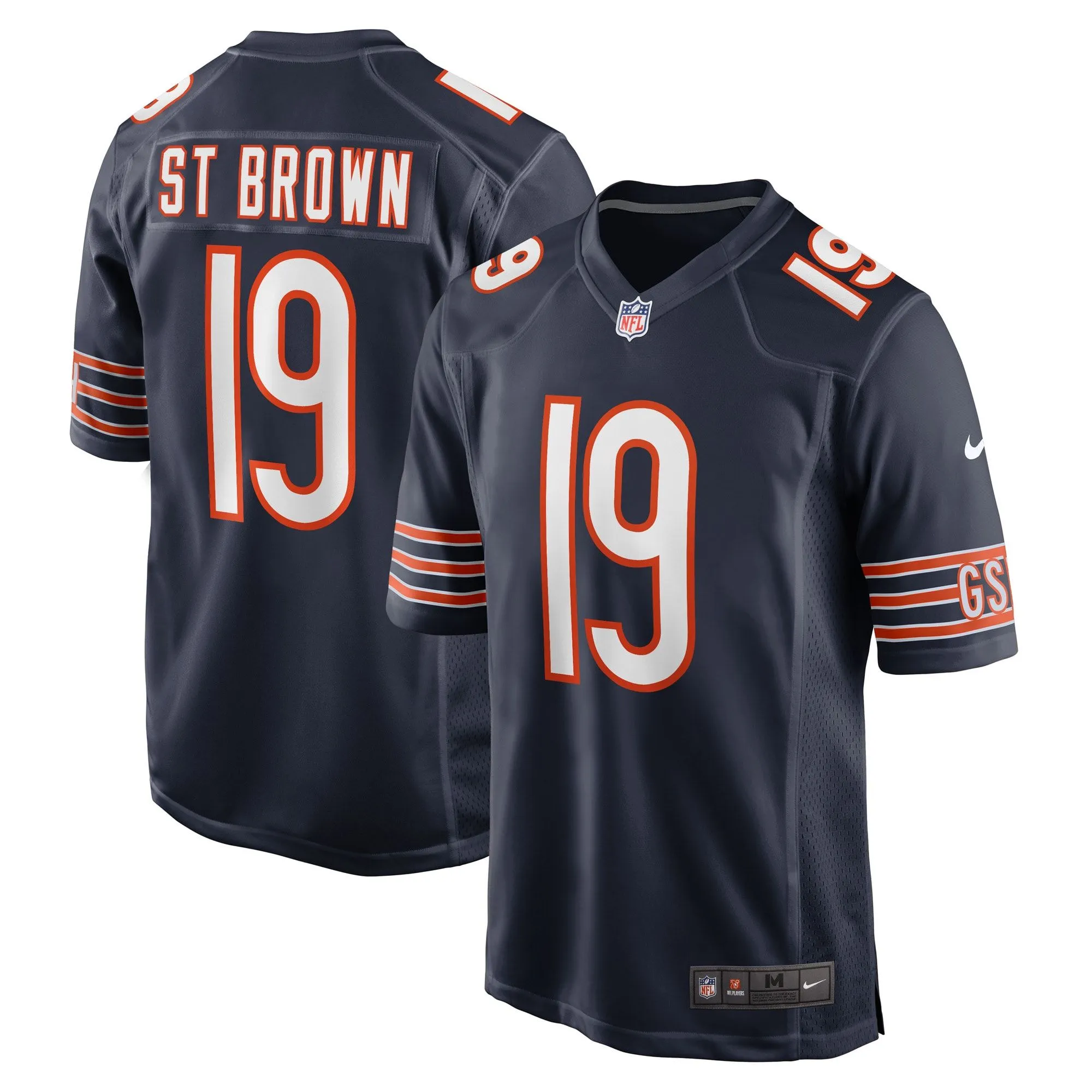 Equanimeous St. Brown Chicago Bears  Game Player Jersey - Navy