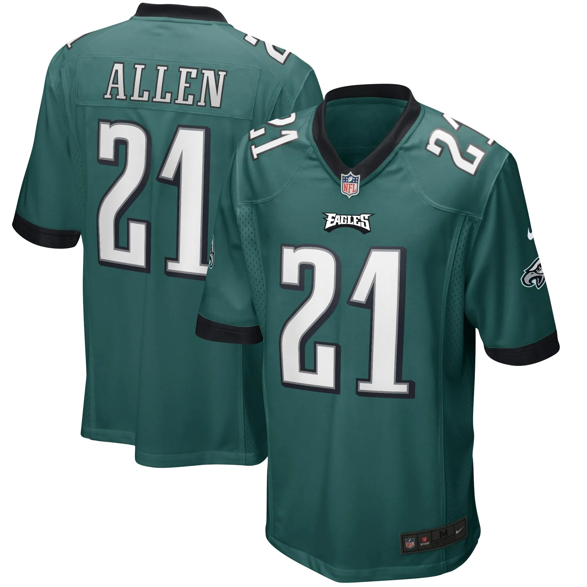 Eric Allen Philadelphia Eagles  Game Retired Player Jersey - Midnight Green