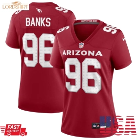 Eric Banks Arizona Cardinals  Women's  Game Jersey    Cardinal