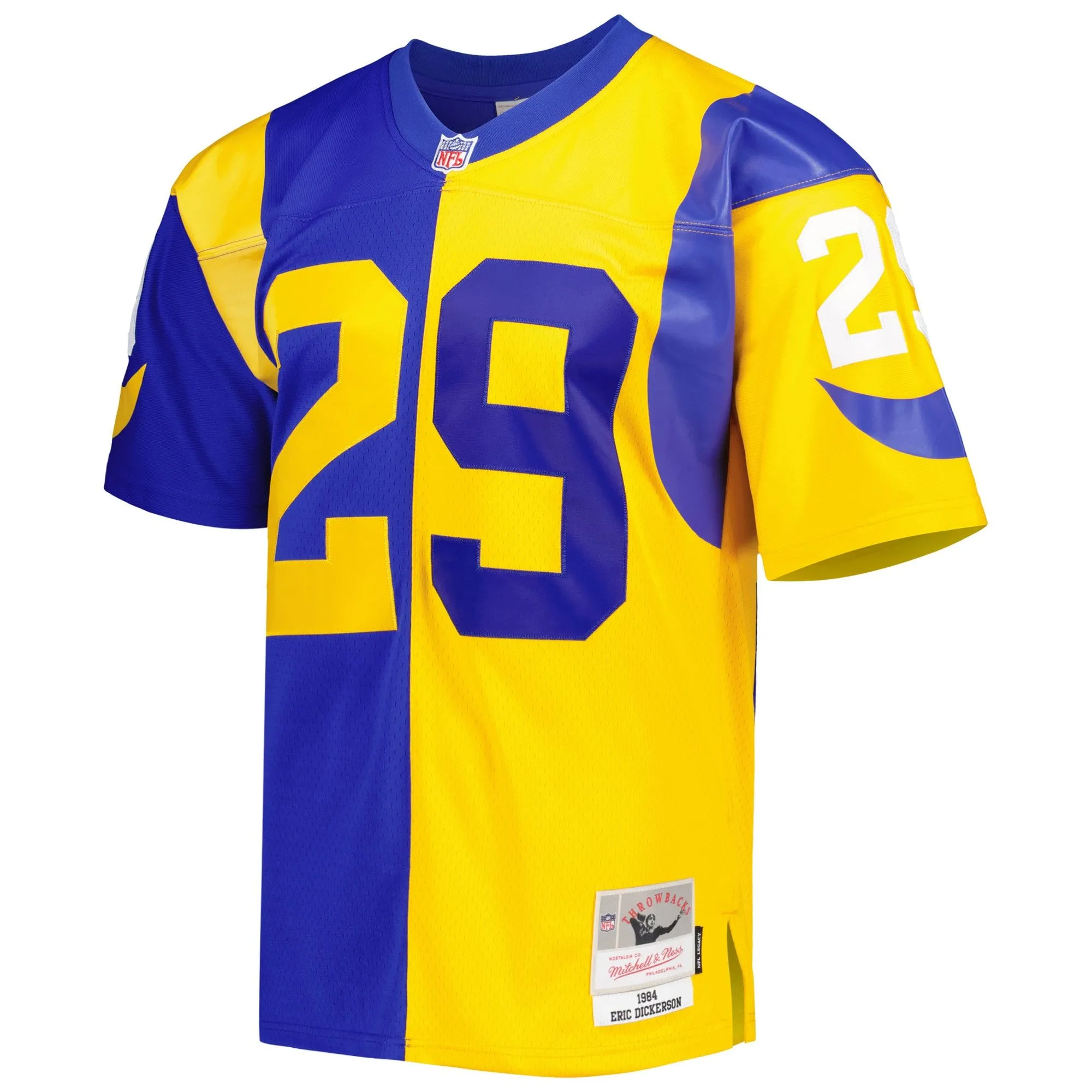 Eric Dickerson Los Angeles Rams Mitchell & Ness 1984 Split Legacy Replica Jersey - Royal/Gold