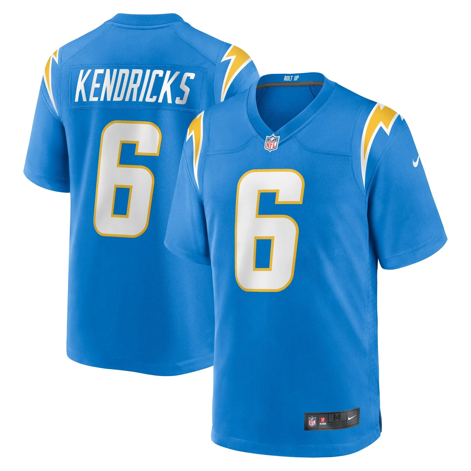 Eric Kendricks Los Angeles Chargers  Game Player Jersey - Powder Blue