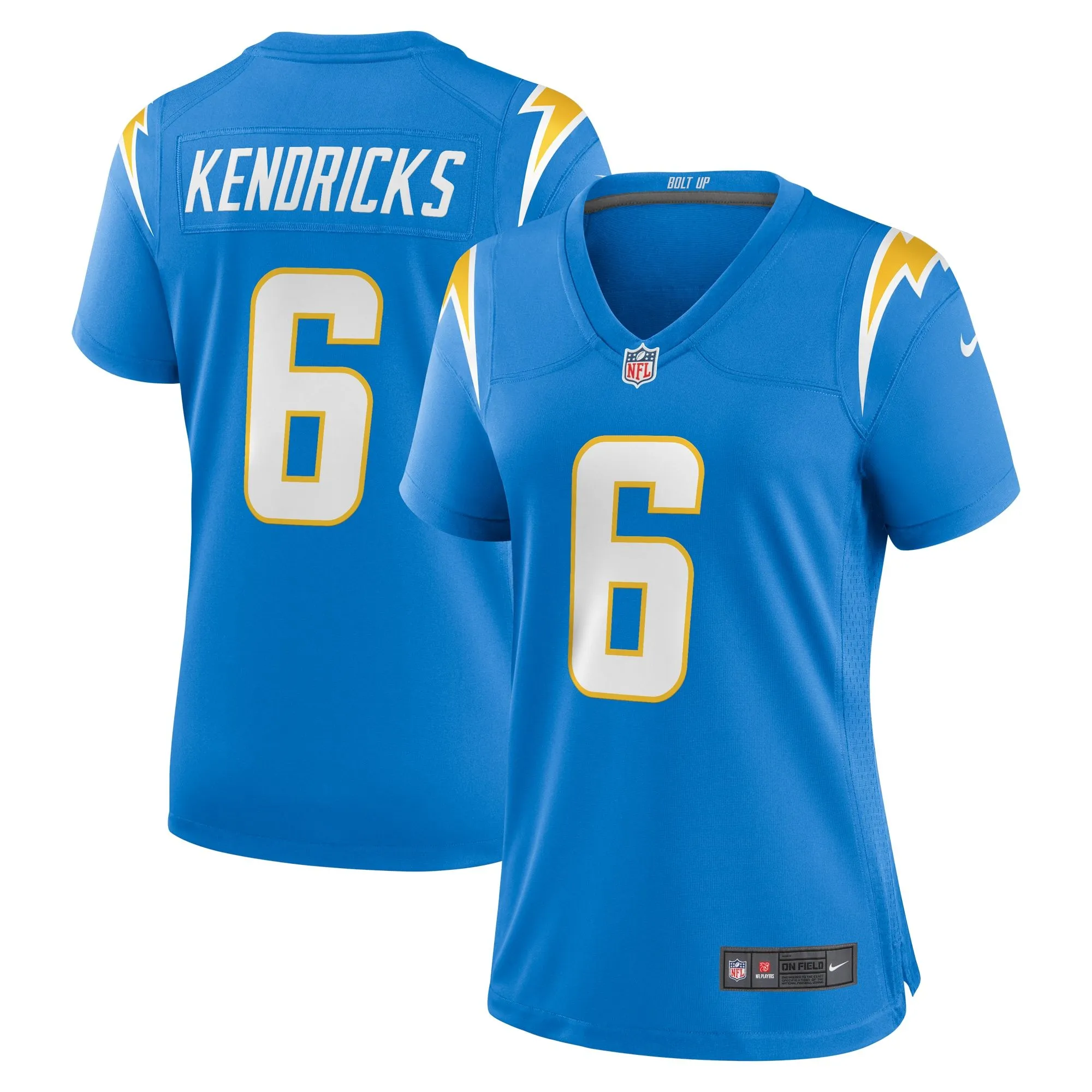 Eric Kendricks Los Angeles Chargers  Women's Game Player Jersey - Powder Blue