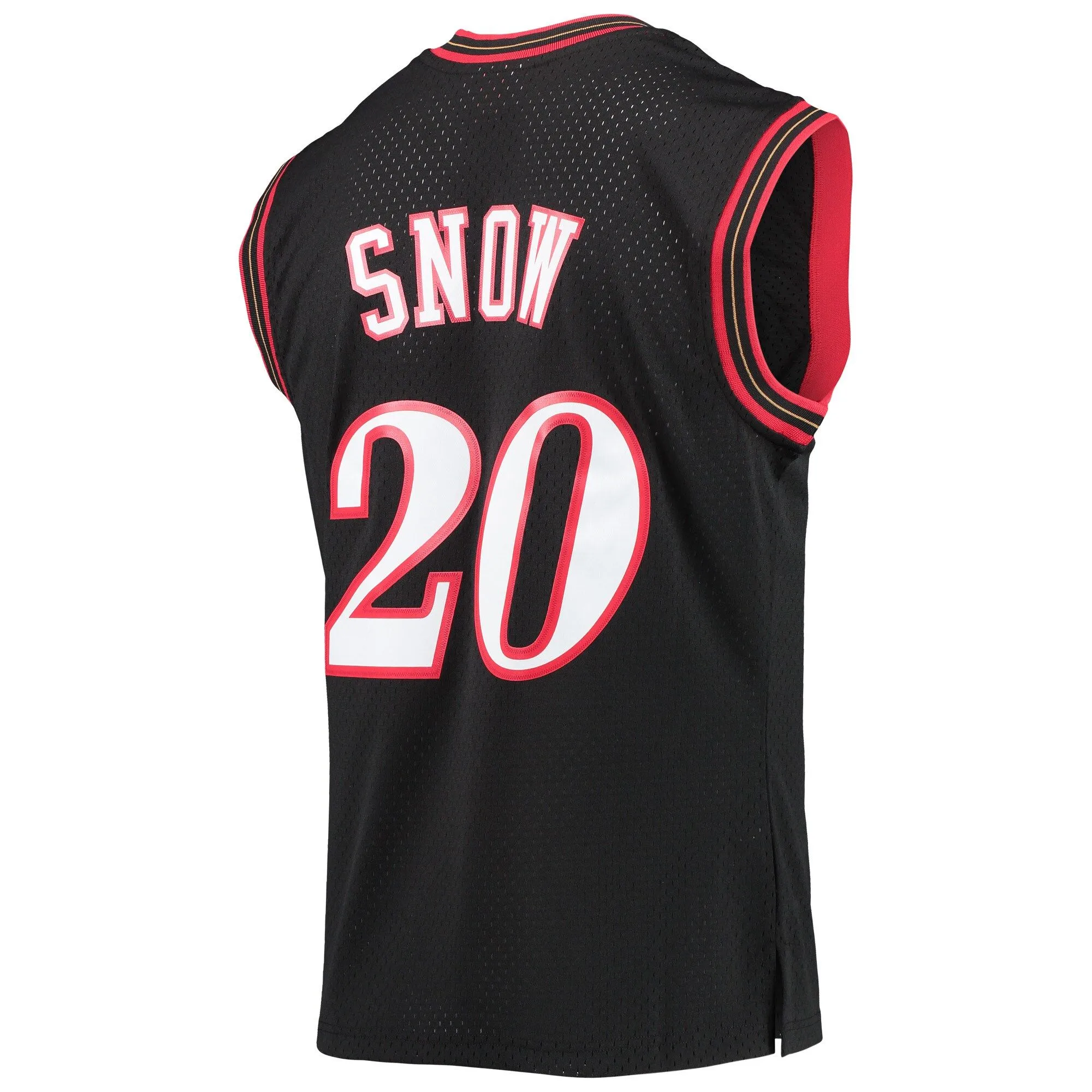 Eric Snow Philadelphia 76ers Mitchell & Ness 2000/01 Hardwood Classics Swingman Jersey - Black