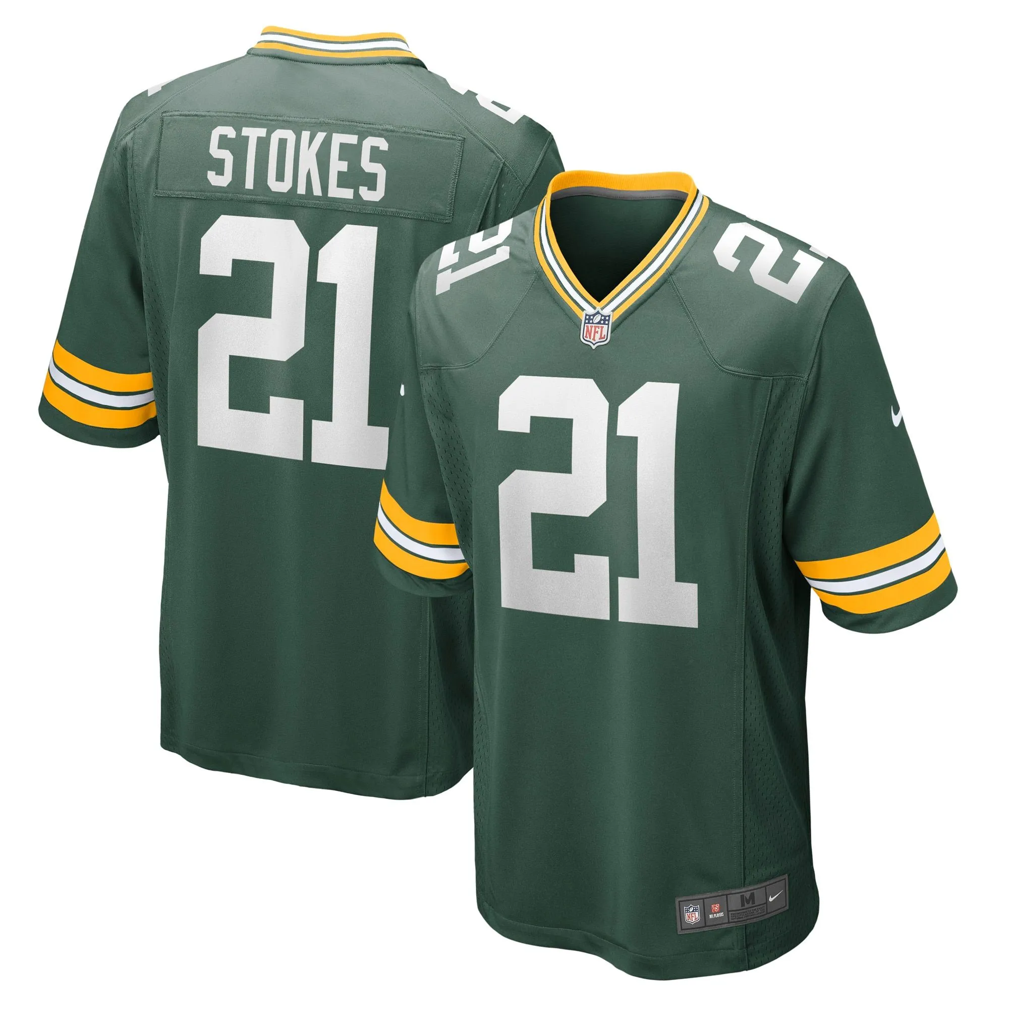 Eric Stokes Green Bay Packers  Player Game Jersey - Green