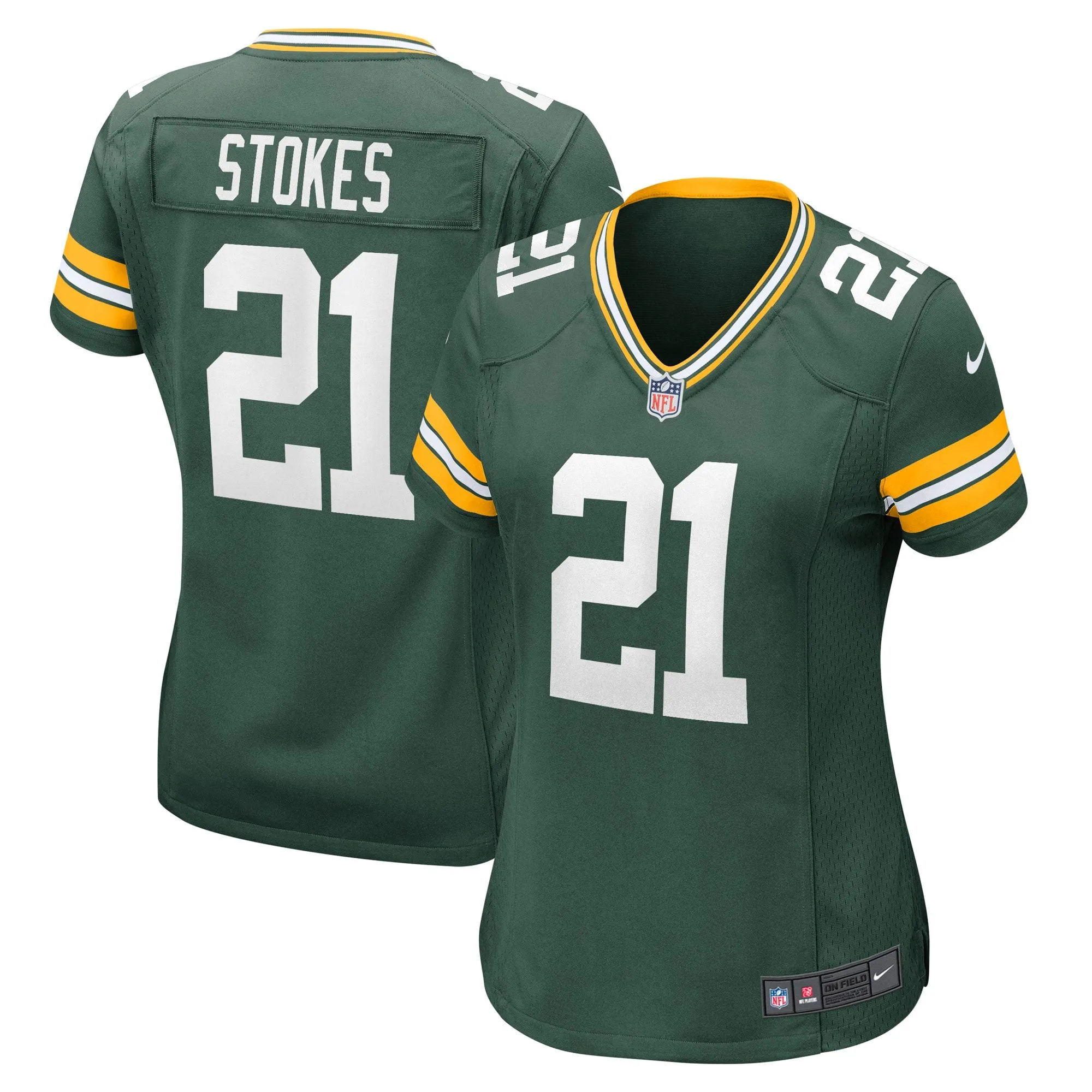 Eric Stokes Green Bay Packers  Women's Game Jersey - Green