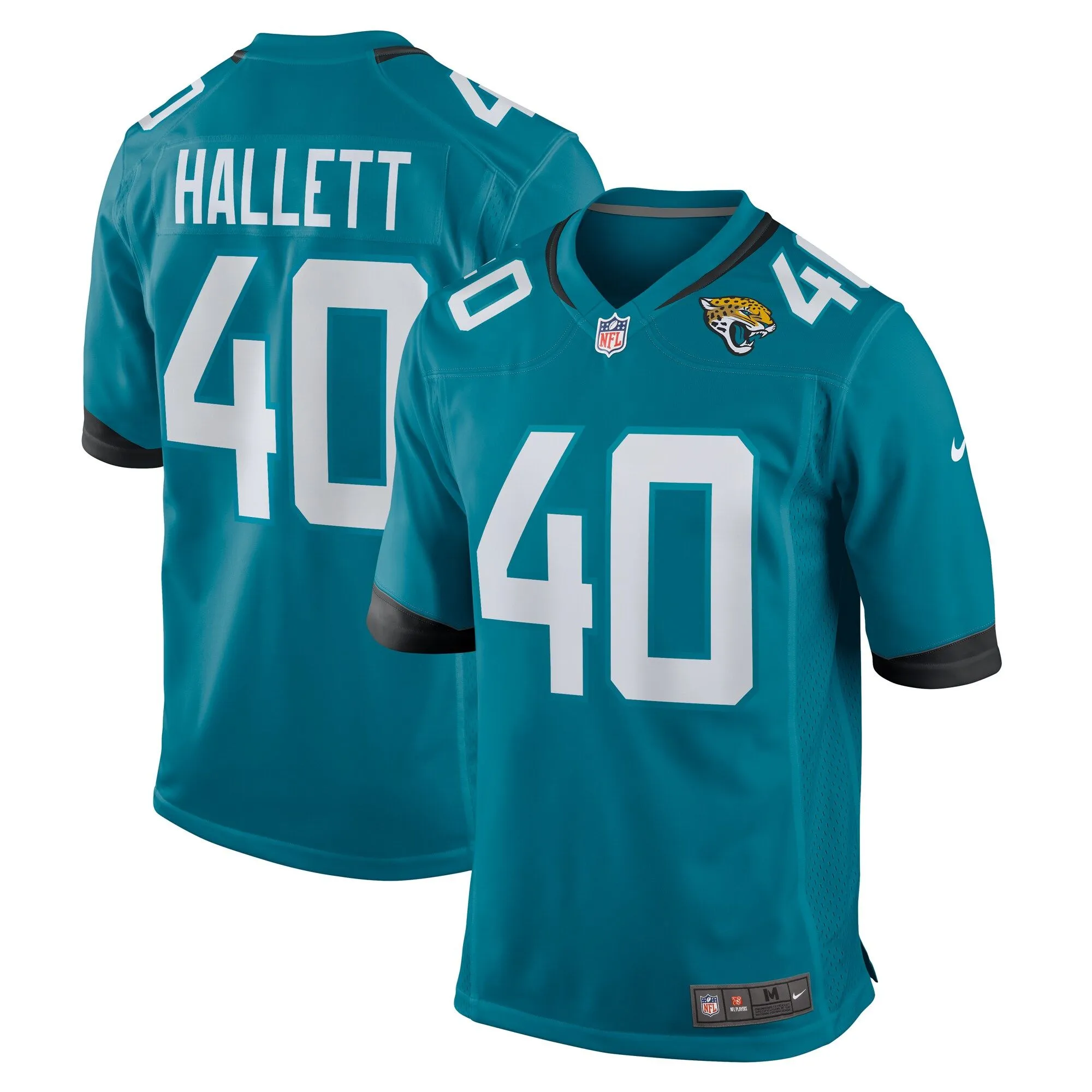 Erick Hallett Jacksonville Jaguars   Game Jersey -  Teal