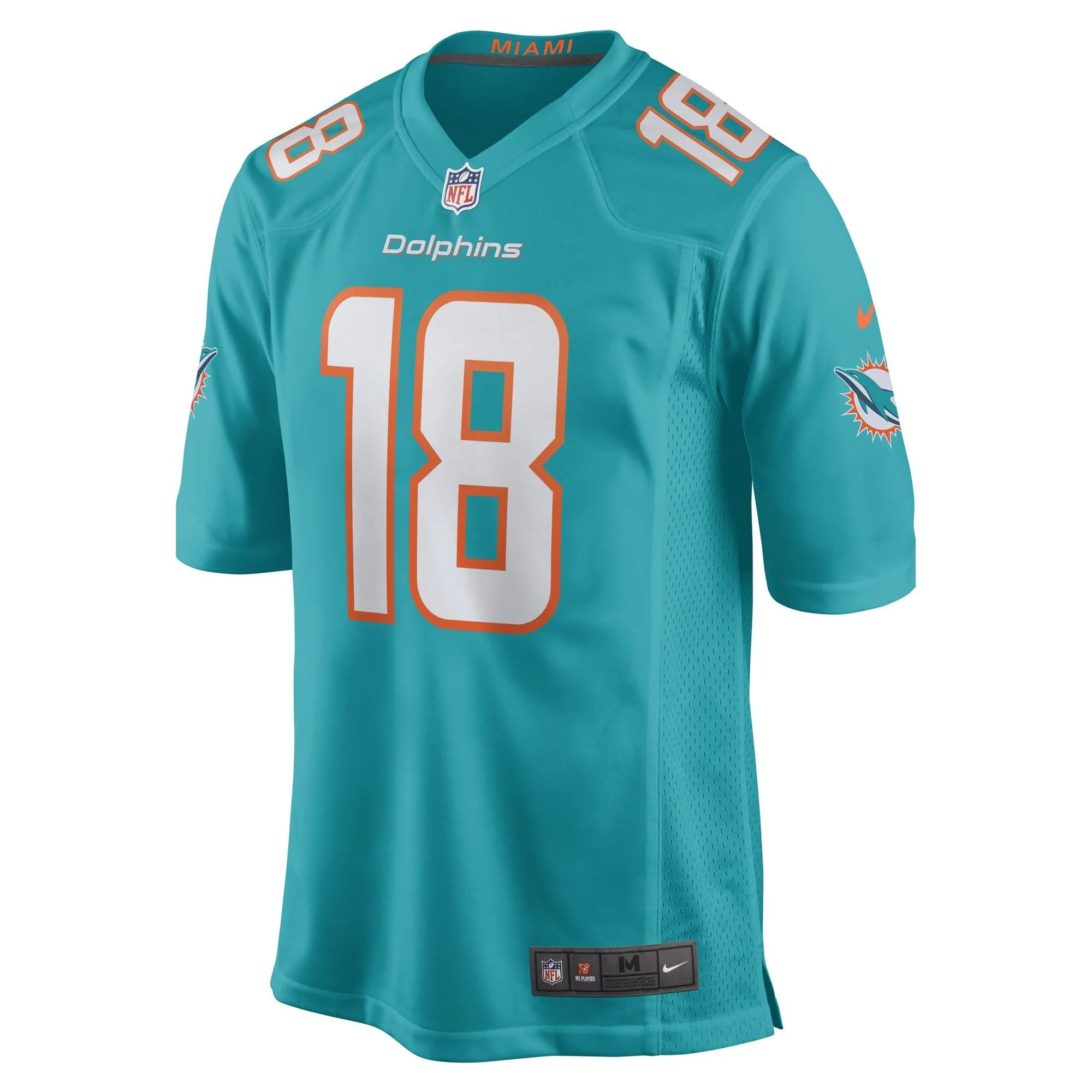 Erik Ezukanma Miami Dolphins  Game Player Jersey - Aqua