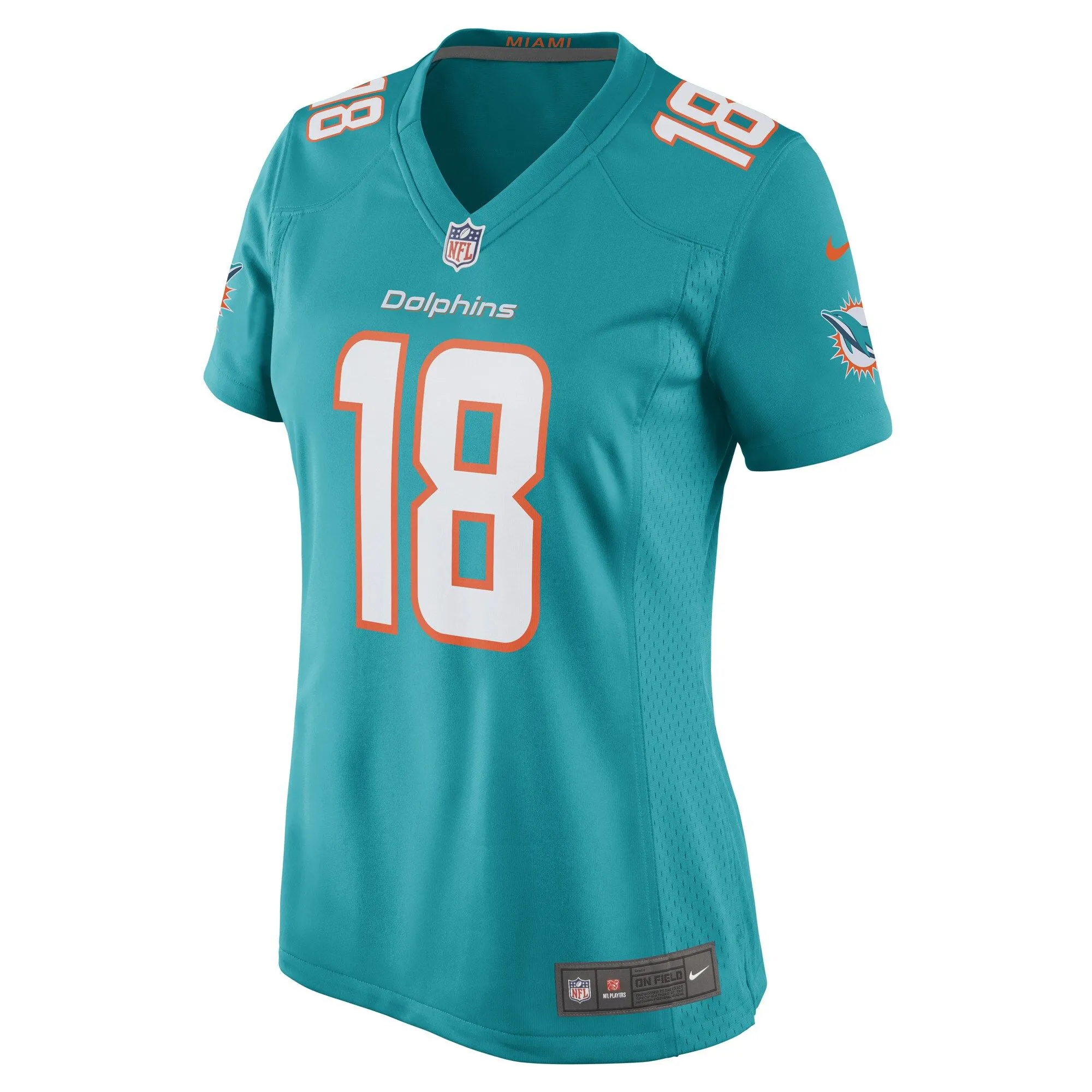 Erik Ezukanma Miami Dolphins  Women's Game Player Jersey - Aqua