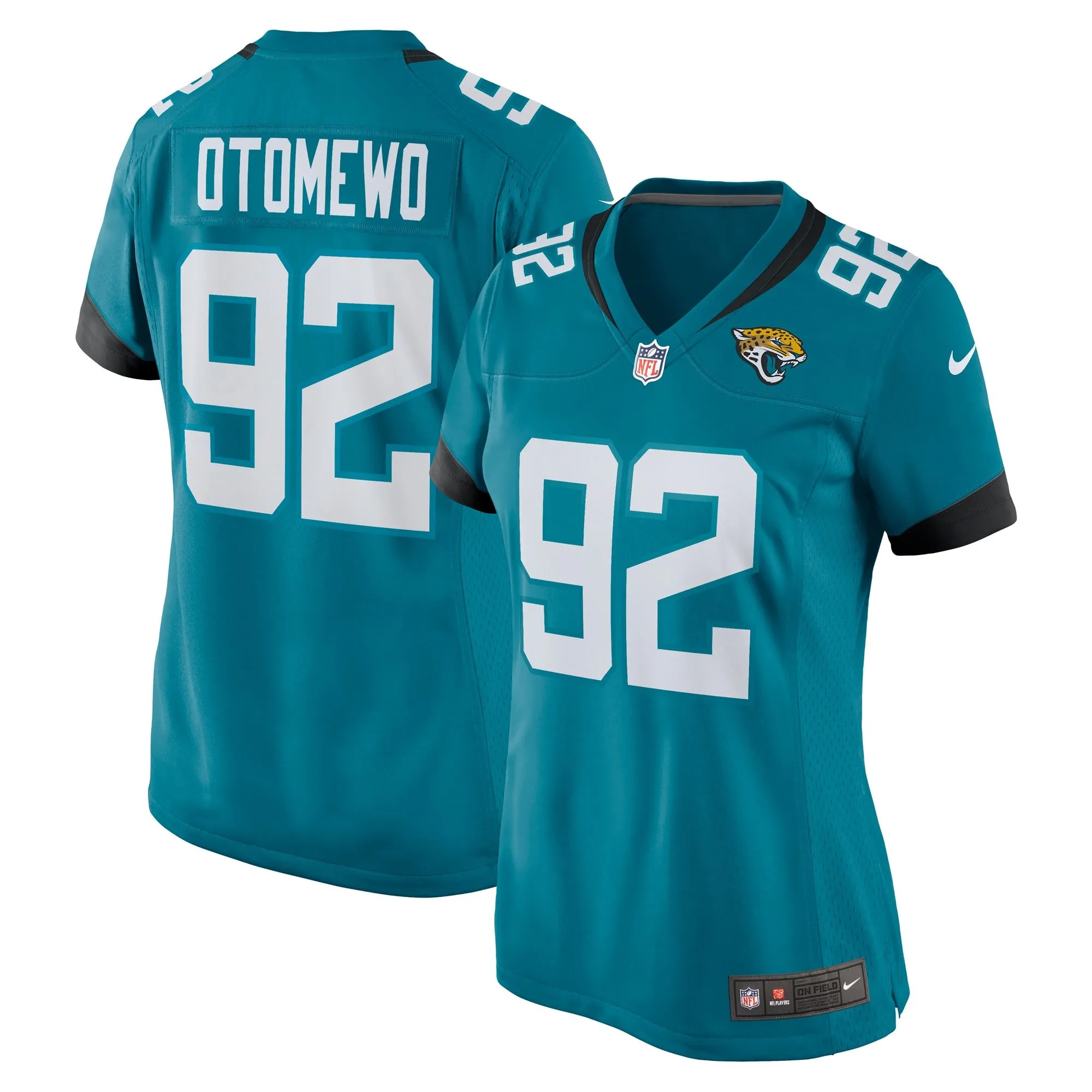 Esezi Otomewo Jacksonville Jaguars  Women's Team Game Jersey -  Teal