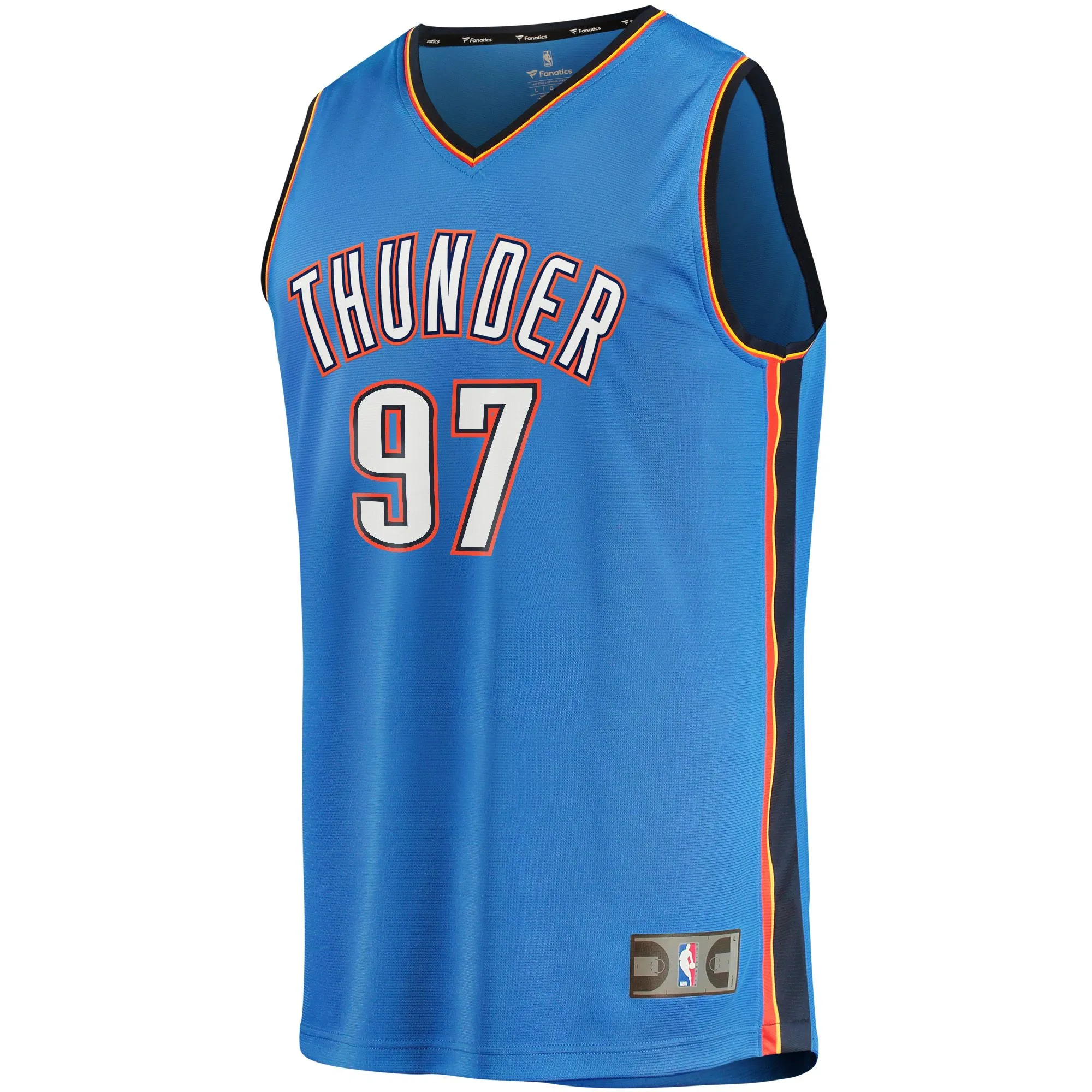 Eugene Omoruyi Oklahoma City Thunder Fanatics Branded Fast Break Player Jersey - Icon Edition - Blue