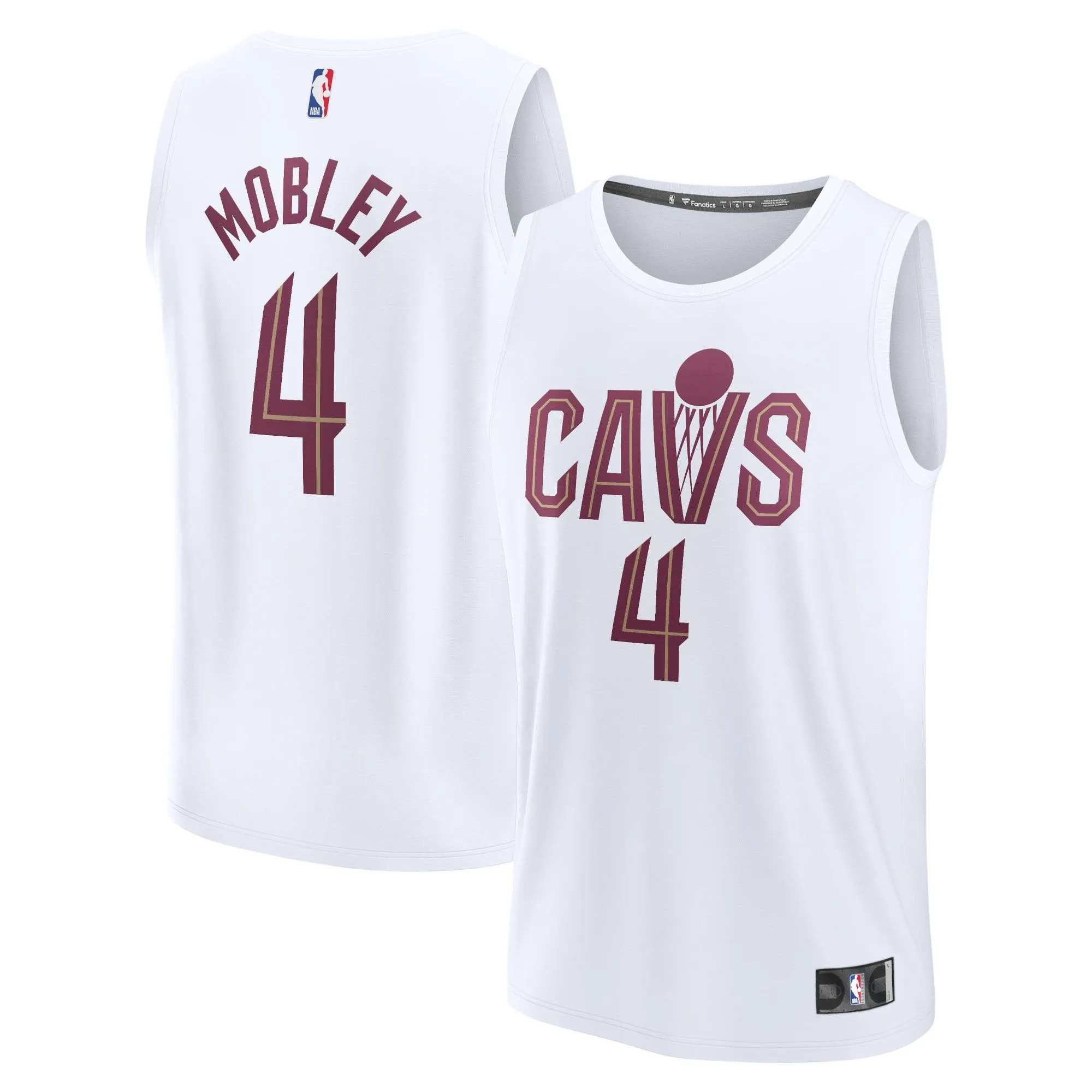 Evan Mobley Cleveland Cavaliers Fanatics Branded Fast Break Replica Player Jersey - Association Edition - White