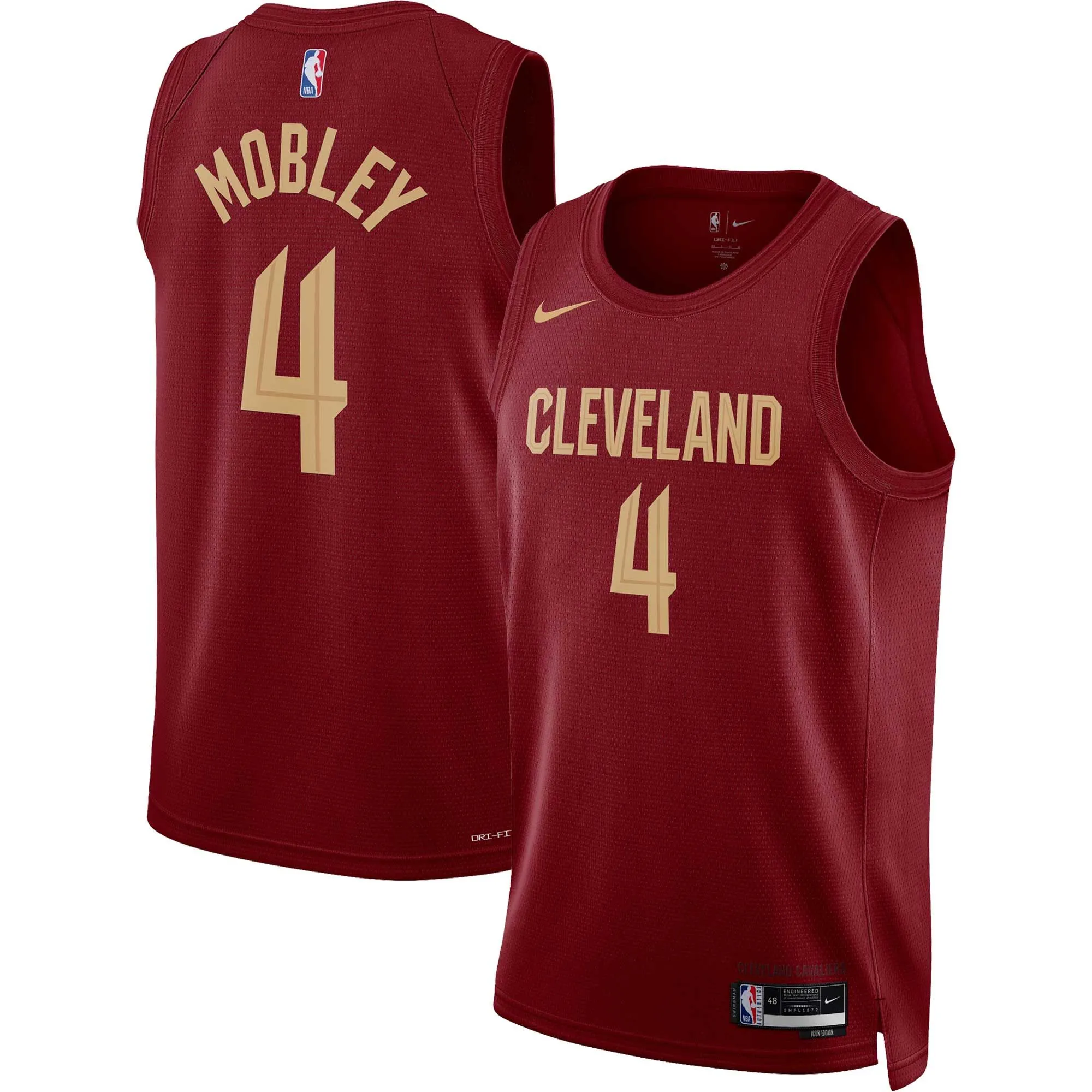 Evan Mobley Cleveland Cavaliers  Unisex Swingman Jersey - Icon Edition - Wine