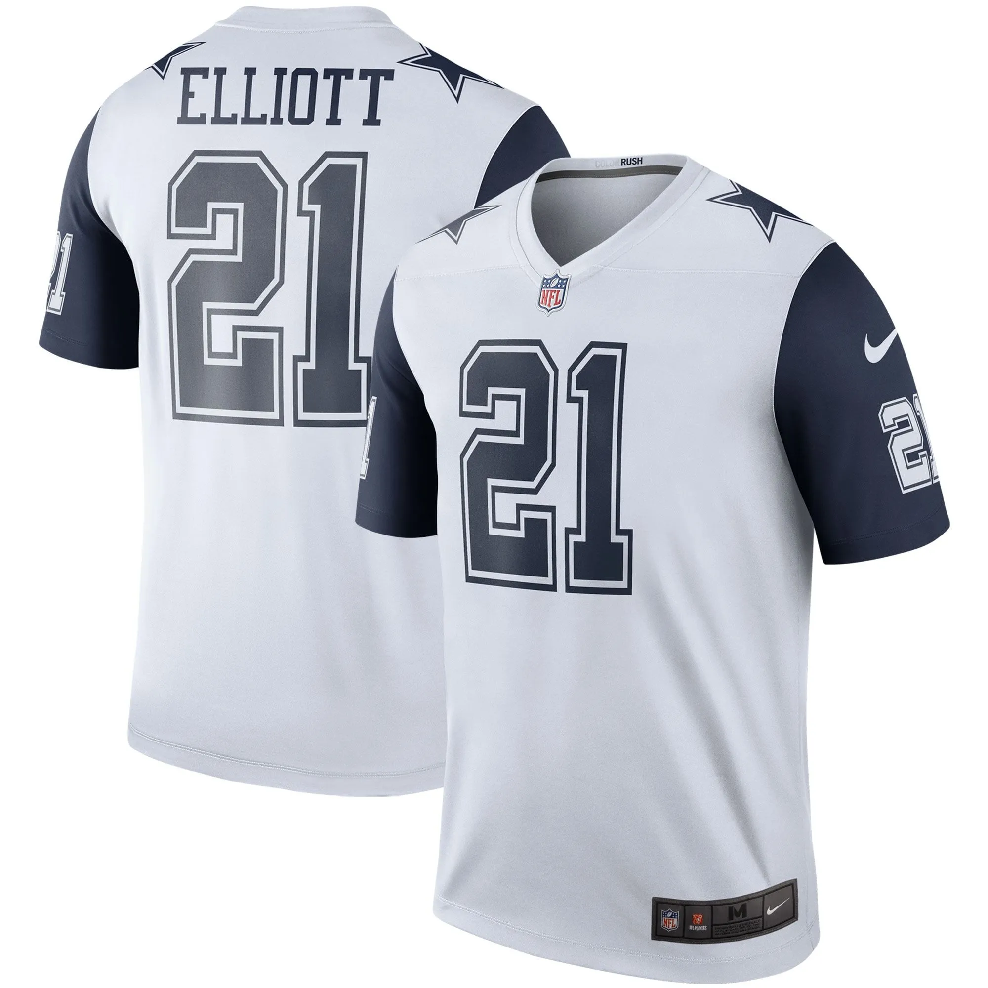 Ezekiel Elliott Dallas Cowboys  Color Rush Legend Player Jersey - White