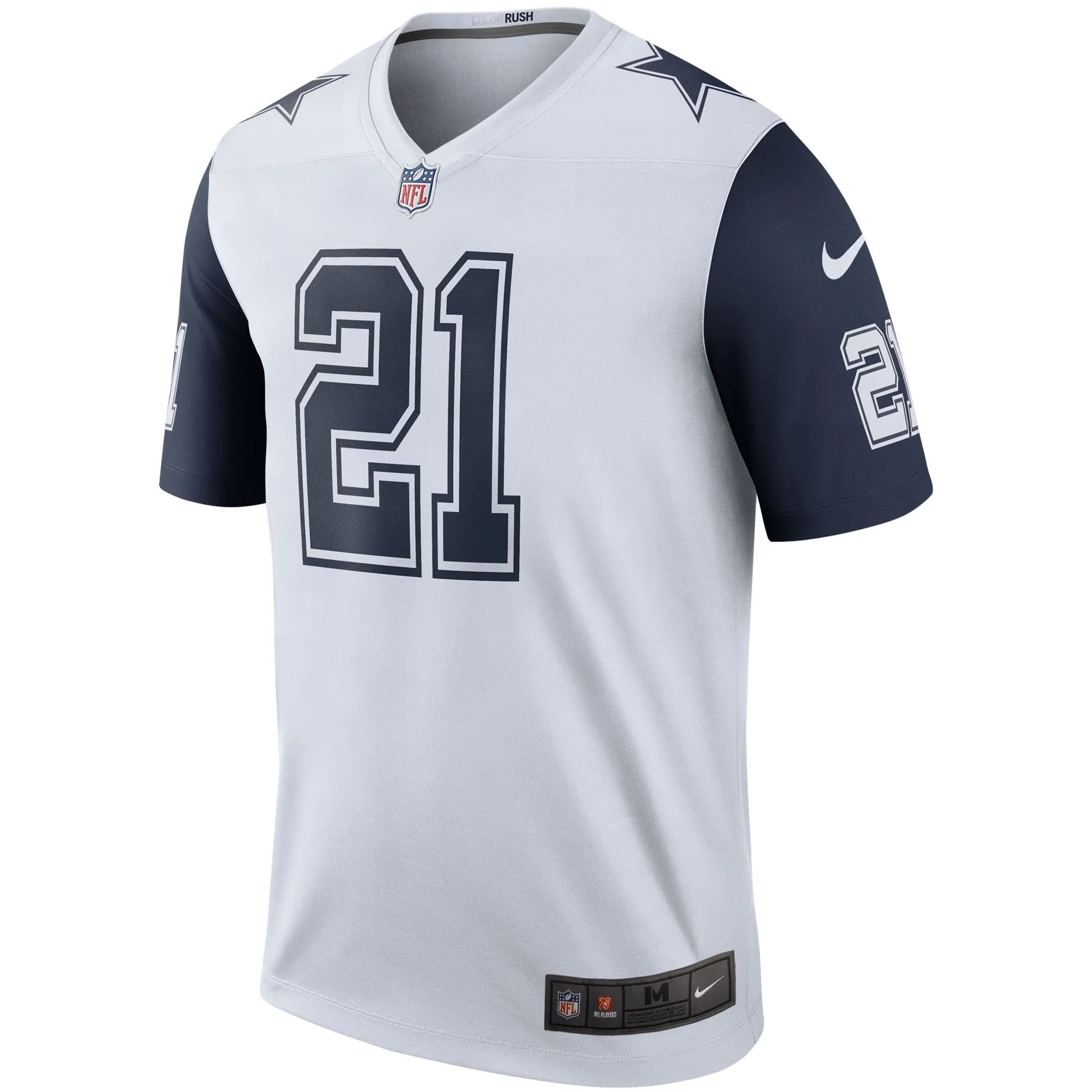 Ezekiel Elliott Dallas Cowboys  Color Rush Legend Player Jersey - White