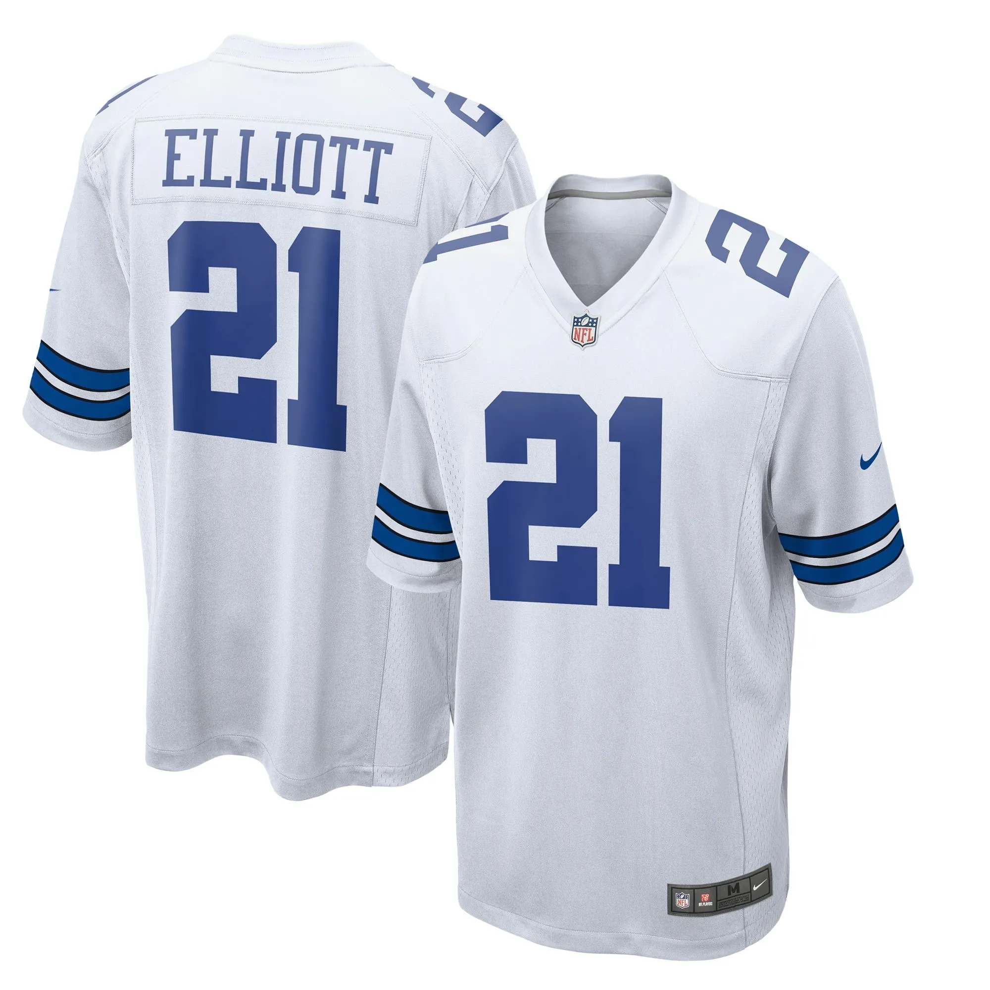 Ezekiel Elliott Dallas Cowboys  Team Game Jersey - White