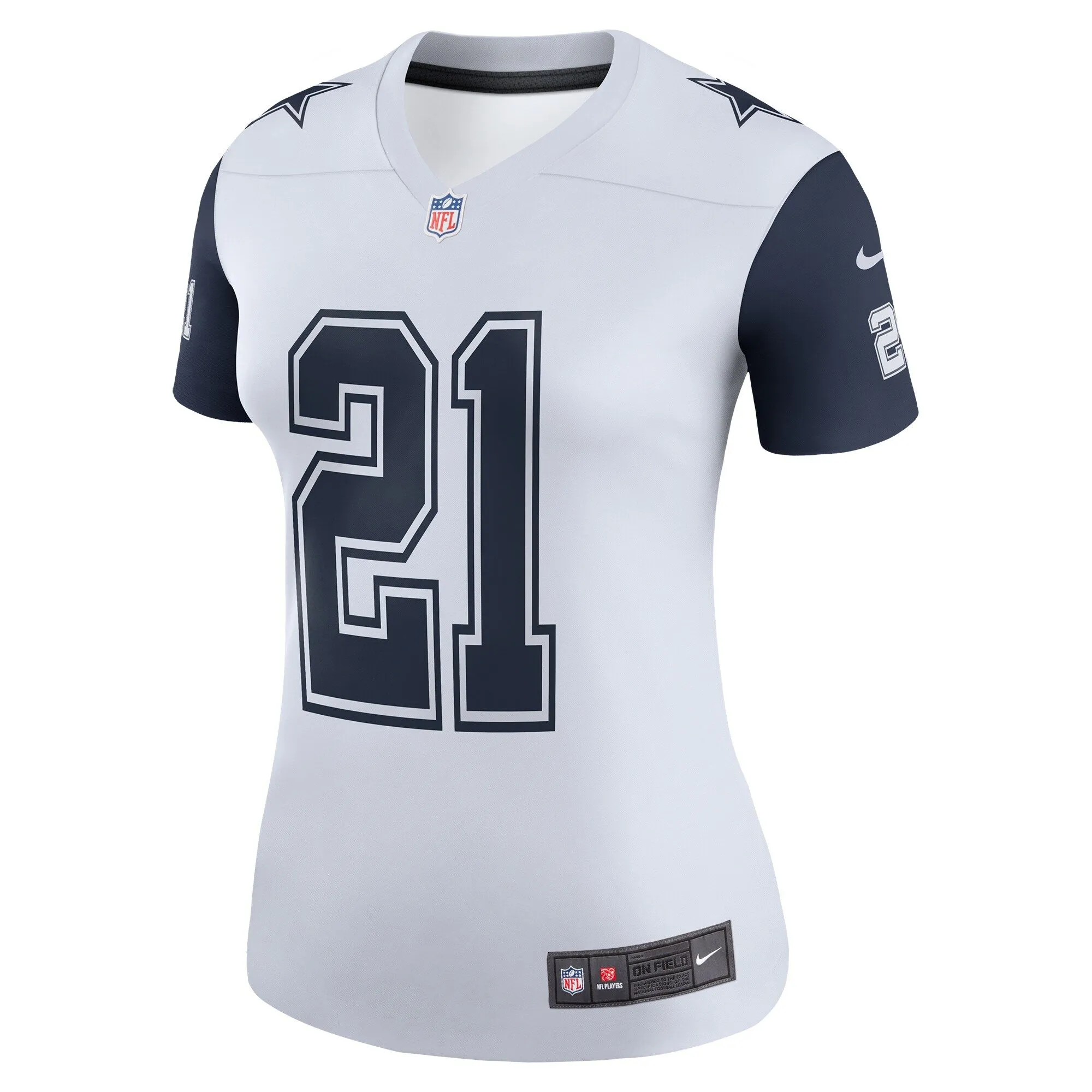 Ezekiel Elliott Dallas Cowboys  Women's Color Rush Legend Player Jersey - White