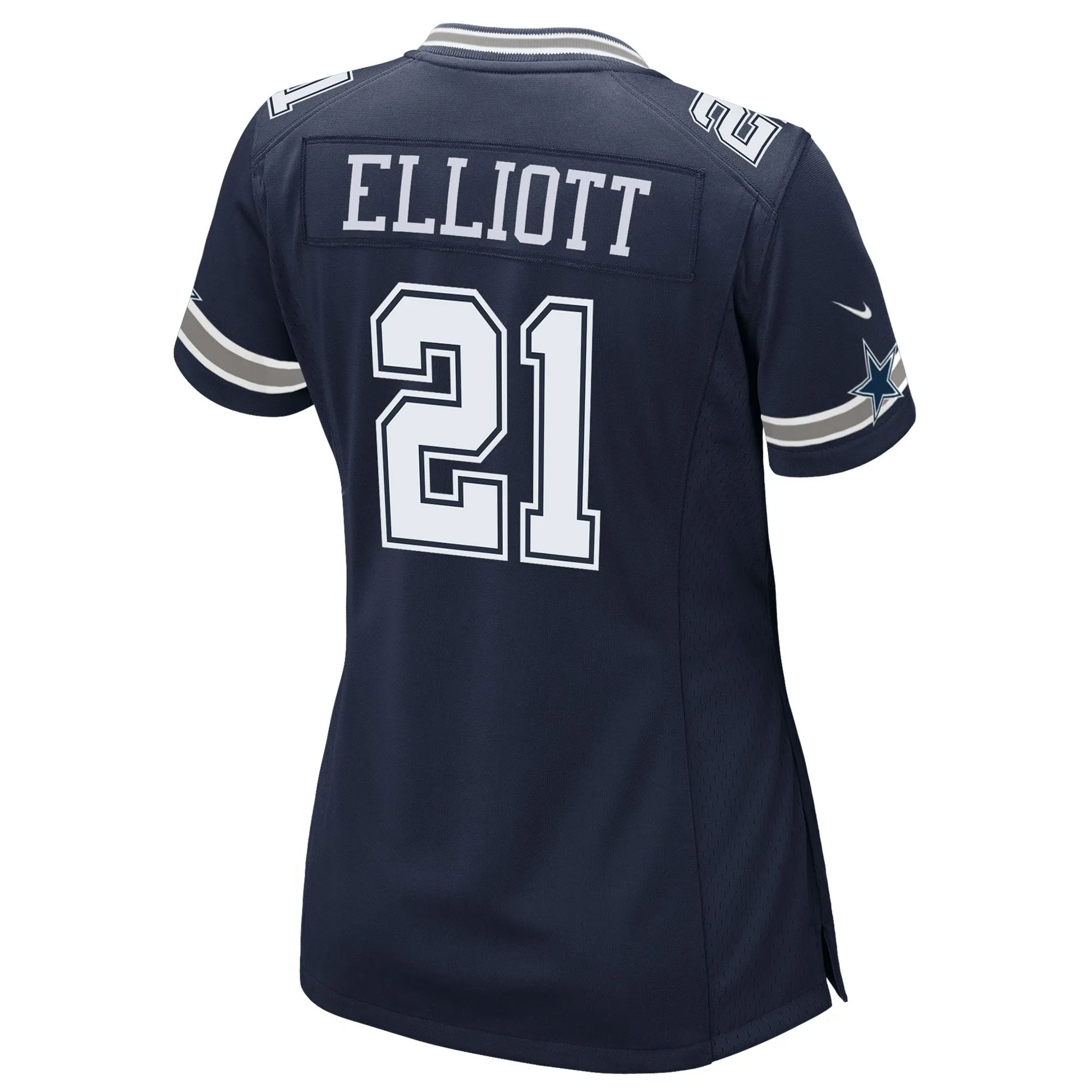 Ezekiel Elliott Dallas Cowboys  Women's Game Team Jersey - Navy