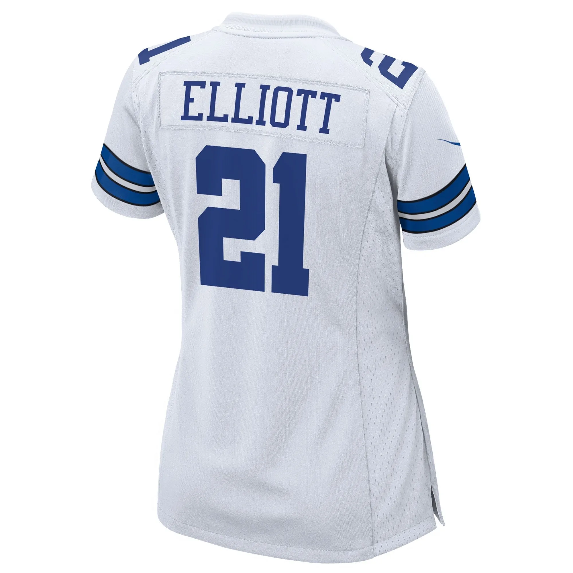 Ezekiel Elliott Dallas Cowboys  Women's Team Game Jersey - White