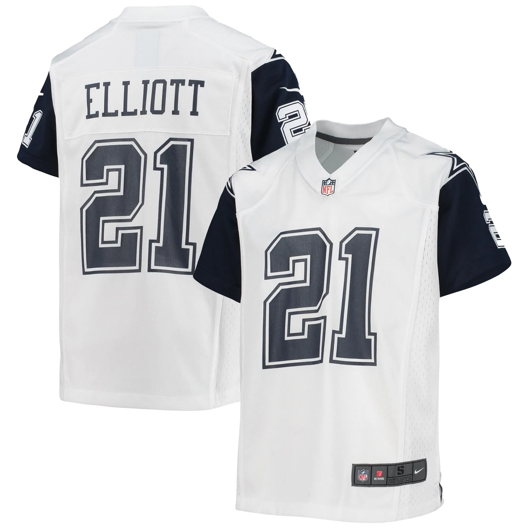 Ezekiel Elliott Dallas Cowboys  Youth Alternate Game Jersey - White